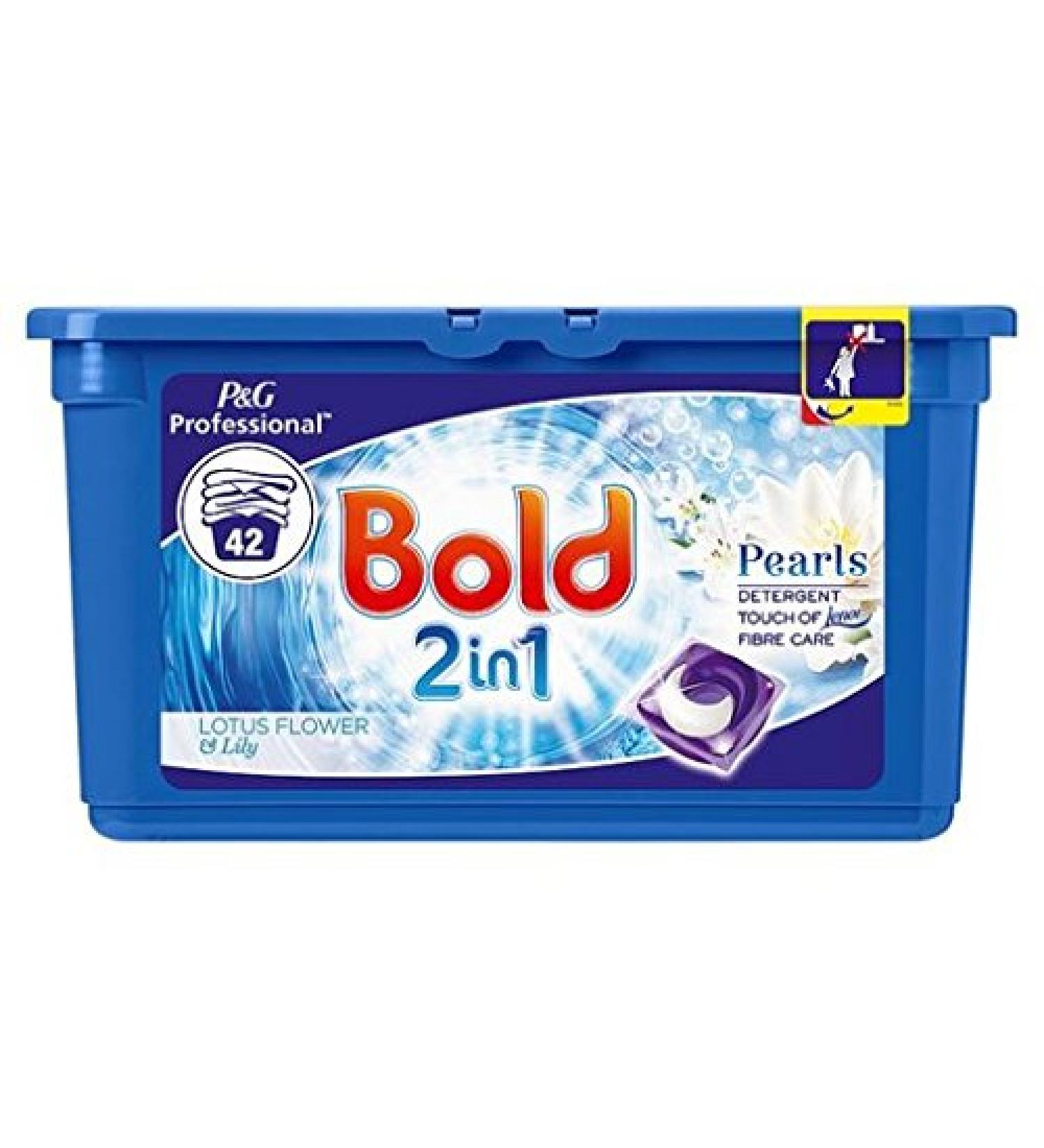 Bold 2in1 Pearls Lotus Flower and Lily Capsules x 42 (Pack of 3)