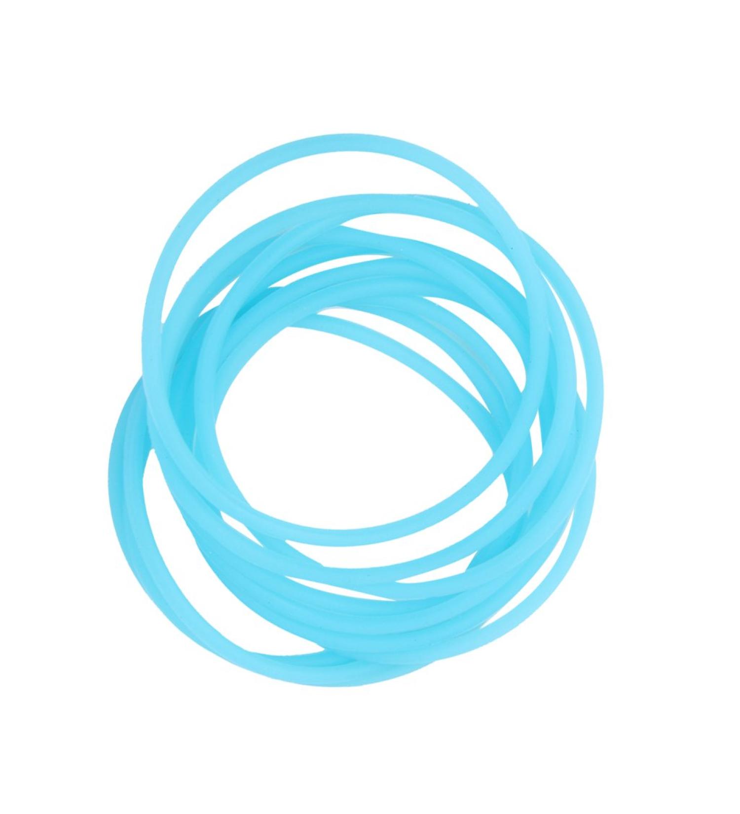 Baoblaze 10 Hair Elastic Scrunchies - Ponytail Holders & Rubber Bracelets in Blue | Perfect for Birthday Parties & Stylish Hair Accessories - Buy Online on GoSupps.com