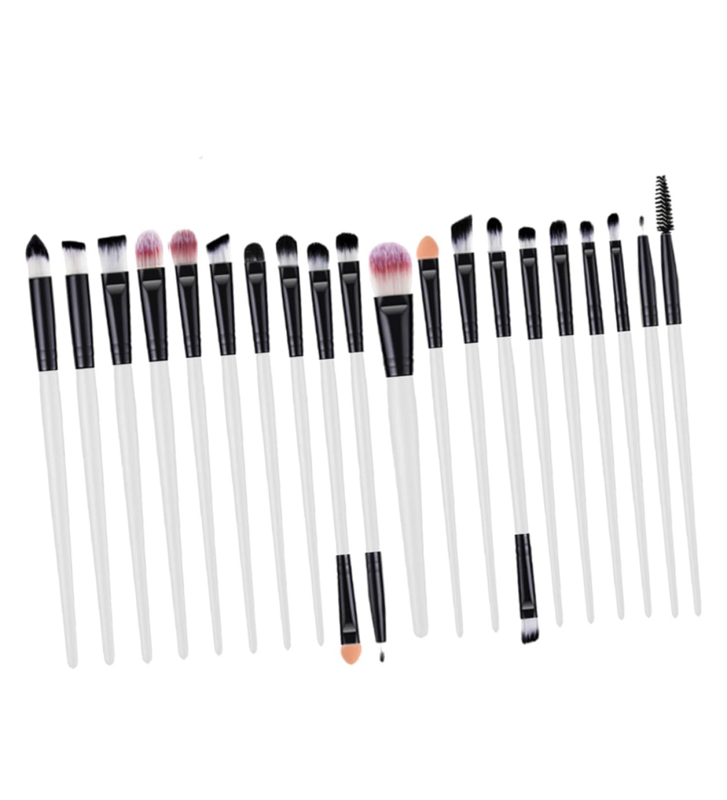 WOONEKY 20pcs Portable Eye Makeup Spoolie Brush for Eyelashes Eyeliner Eyeshadow Brush Kit Eyelash Kits 15.50X1.50X1.50CM As Shown - Buy Online on GoSupps.com