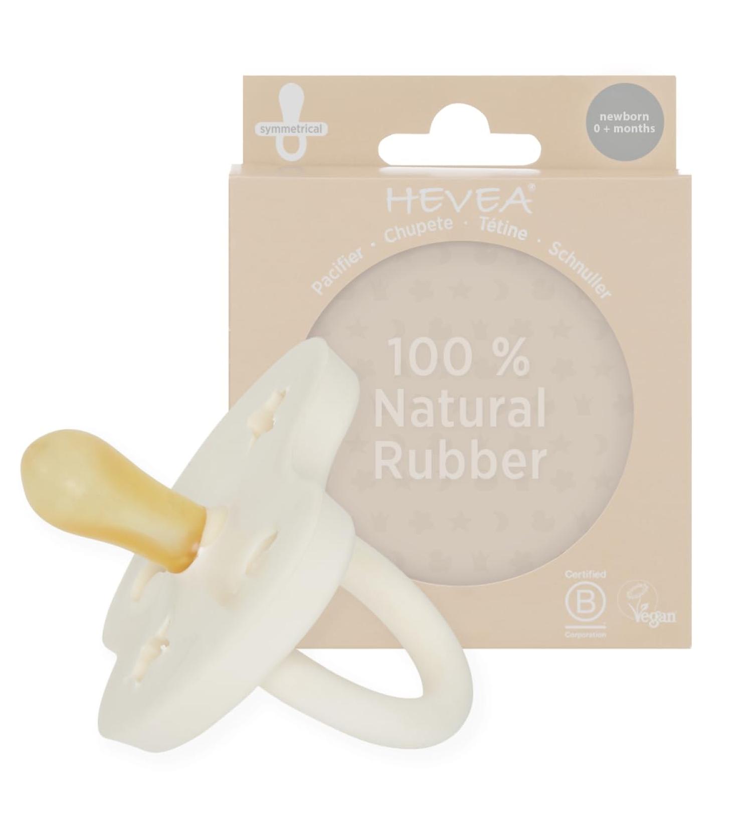 Natural Rubber Pacifier for Newborns | Symmetrical Design - Milky White (0+ Months) | Single Pack - Buy Online on GoSupps.com