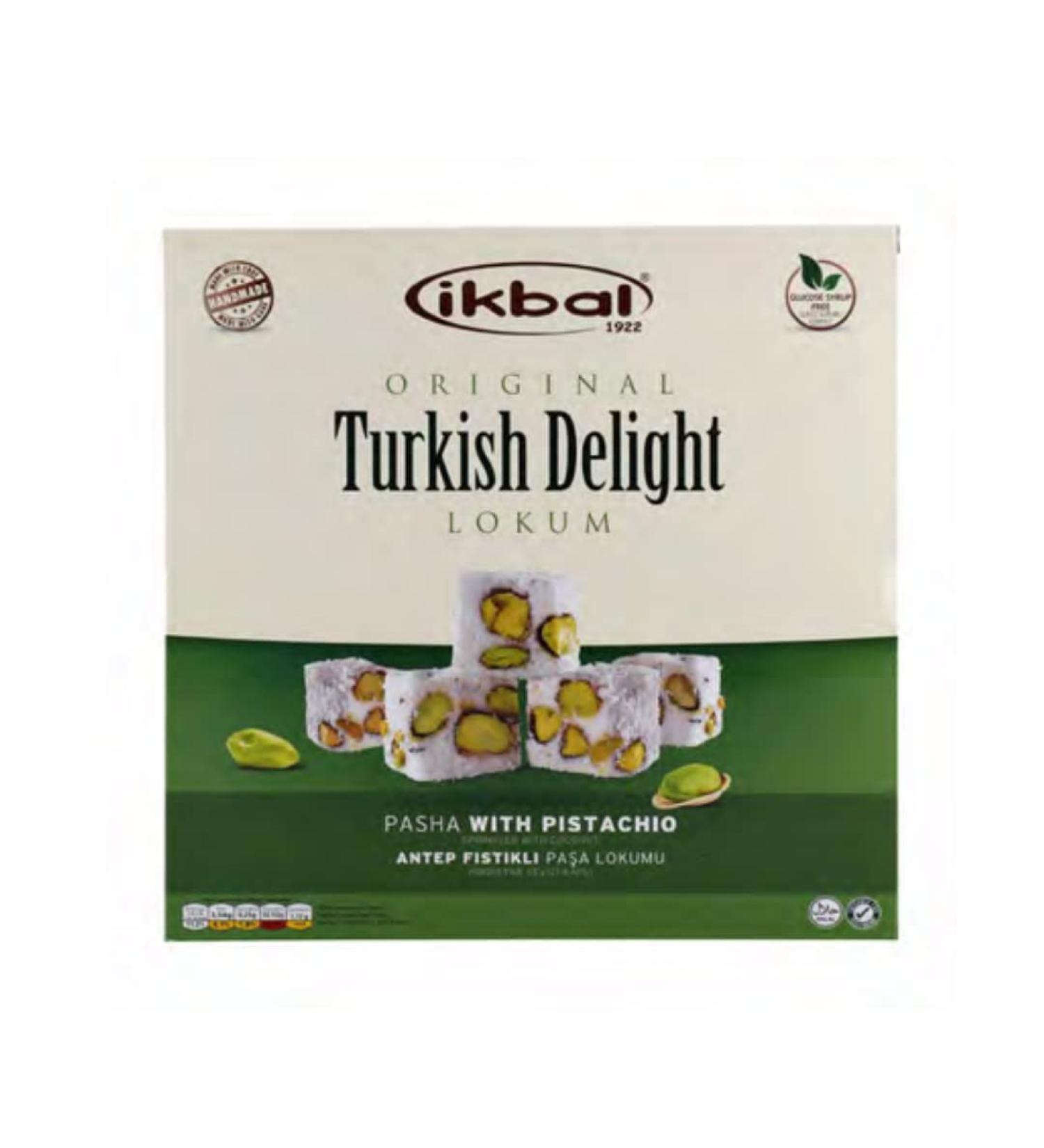 Ikbal Turkish Delight - Double Roasted with Pistachio 350gr x 5 pack