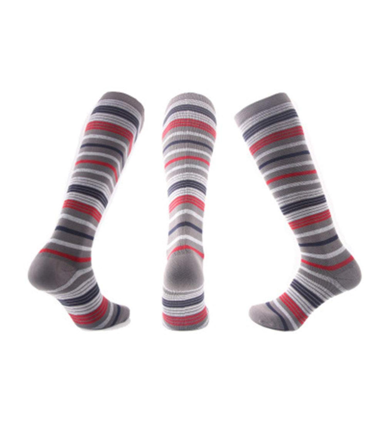 Zlyj Compression Stockings for Women & Men - 3 Pairs Patterned Knee Socks for Running & Fitness - Buy Online on GoSupps.com