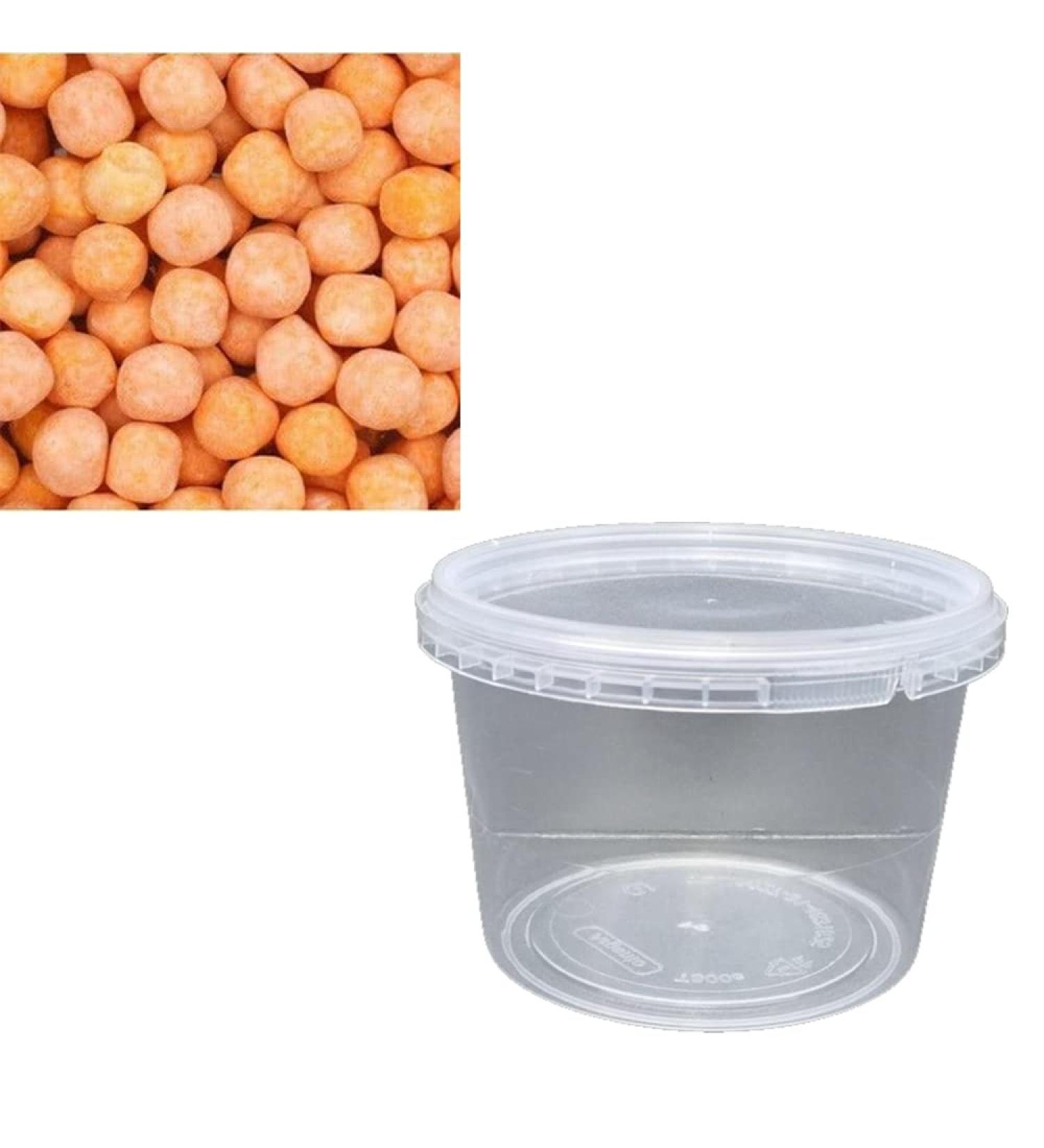 Original Sugar dusted Veggie Bon Bons Retro Sweets Gift Tub by VIMIX (Orange 500g) Orange 500g