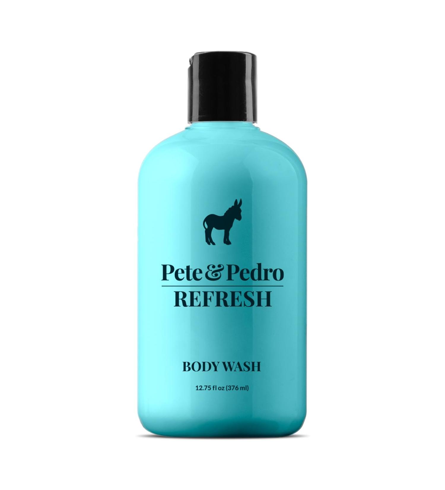 Pete & Pedro REFRESH Body Wash For Men & Women - Energizing Eucalyptus & Refreshing Rosemary Moisturizing Shower Bodywash | As Seen On Shark Tank 12.75 oz. - Buy Online on GoSupps.com
