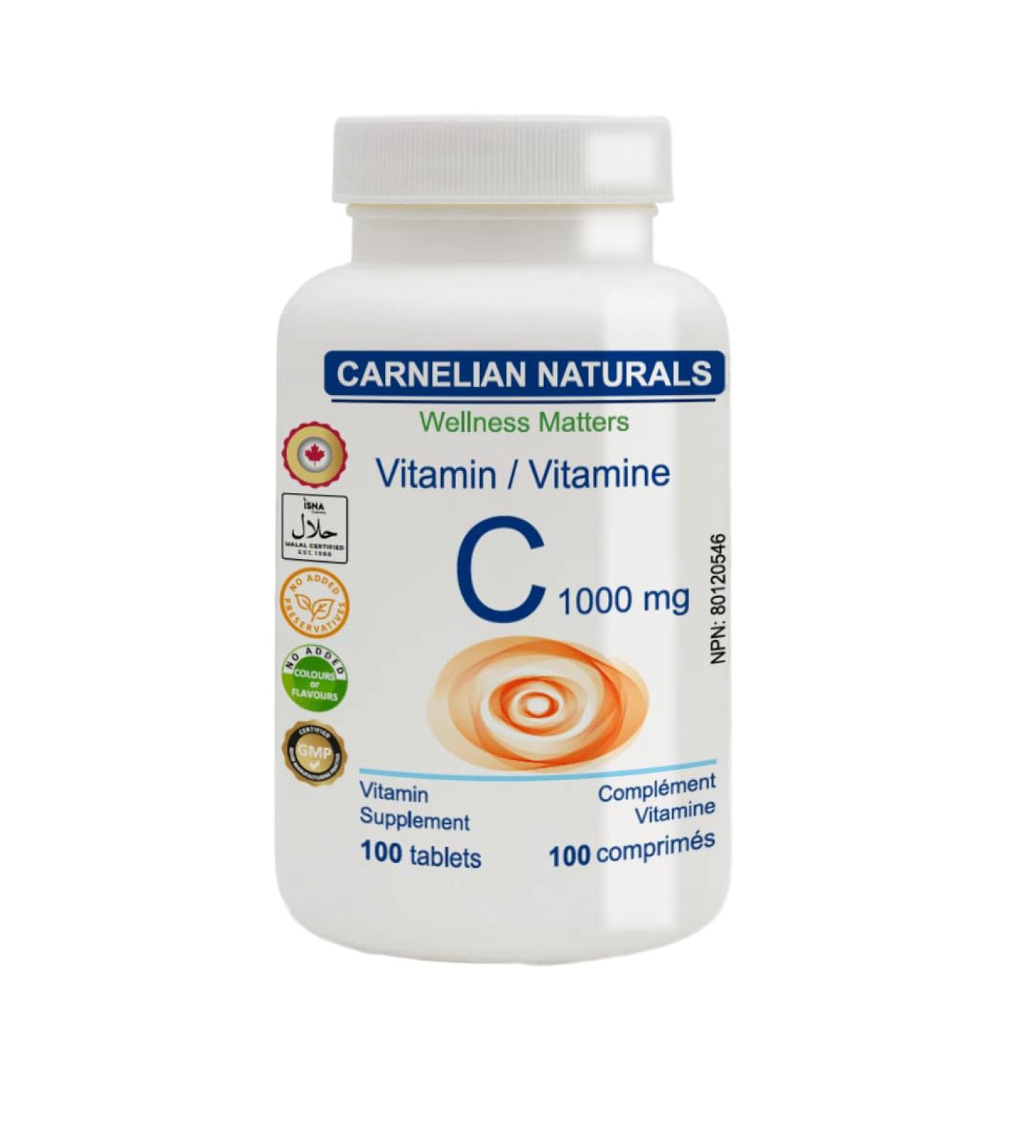 Vitamin C 1000 mg - No Preservatives No Artificial Flavours or Colors - Buy Online on GoSupps.com