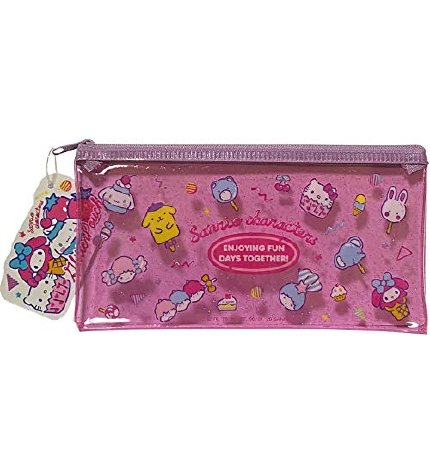 Sanrio Characters Glitter Vinyl Pouch - 2010 cm Zipper Pen Case (Fancy) - Buy Online on GoSupps.com