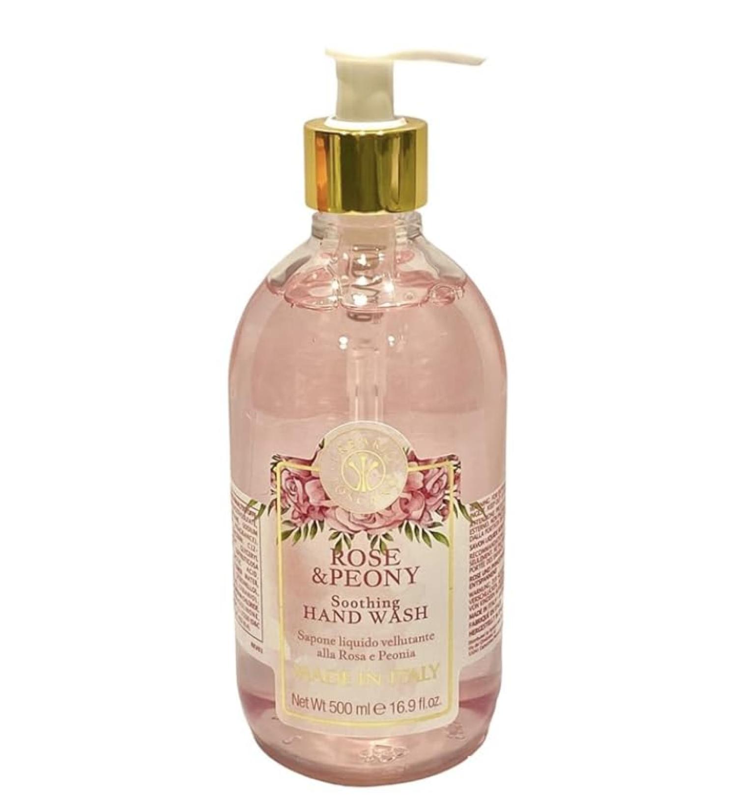 ERBARIO TOSCANO ROSE and PEONY Moisturizing Hand Wash Made in ITALY 16.9 oz