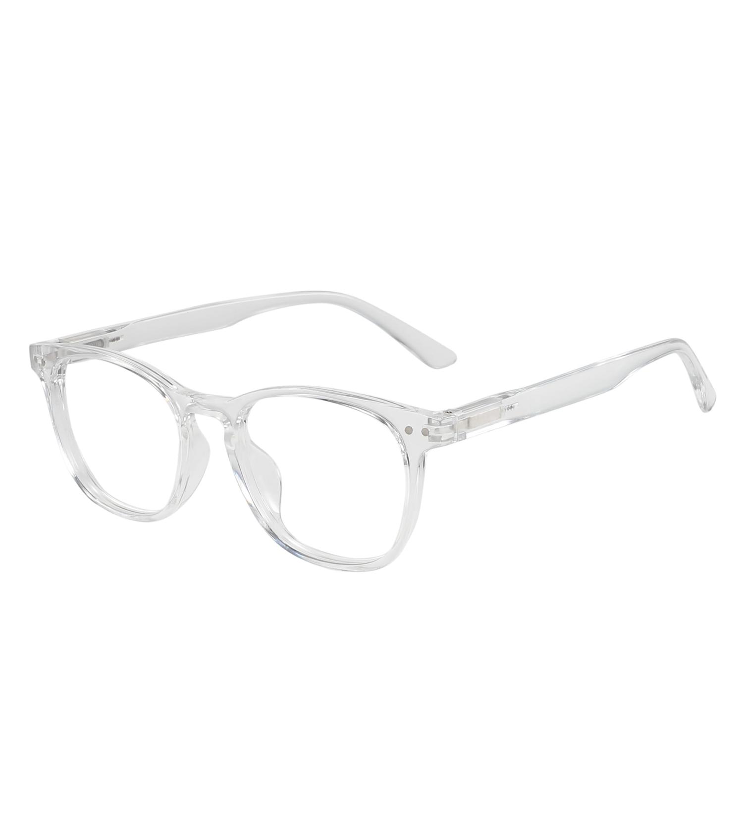 Buy Blue Light Blocking Glasses for Women & Men - Oval Transparent Style | Best Eye Protection - Buy Online on GoSupps.com