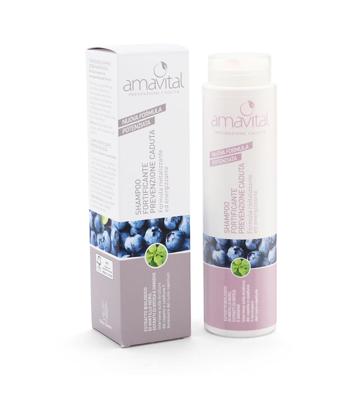  Oficine Cleman Amavital - Fortifying Shampoo for Hair Loss Prevention ANTICADUTA - Buy Online on GoSupps.com