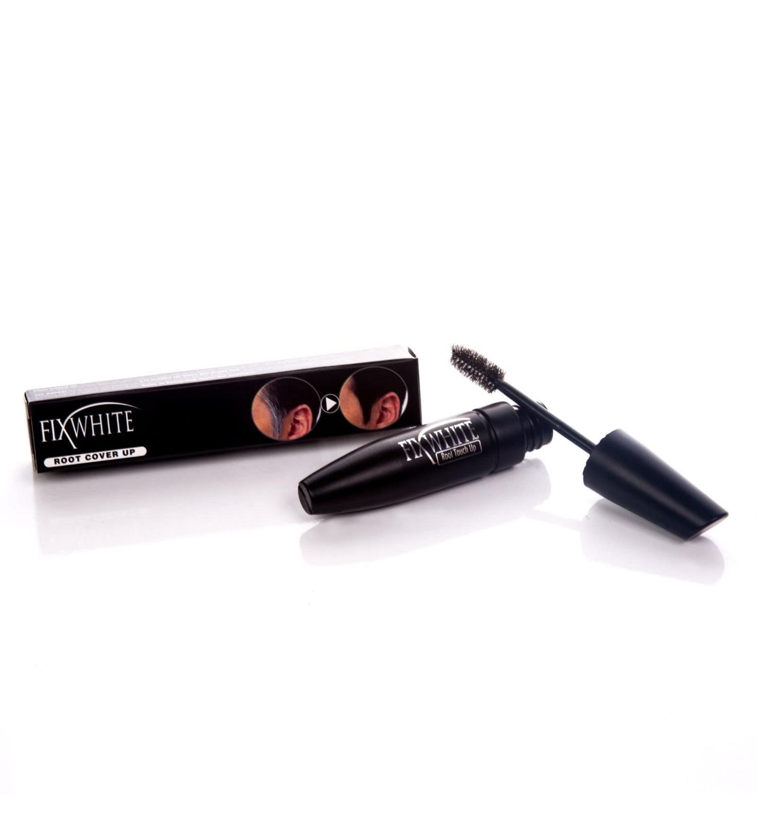 Fixwhite Root Touch Up - Instant Gray Coverage for Hair Mustache & Beard - 20 ML | Black/Dark Brown | For Men & Women - Buy Online on GoSupps.com