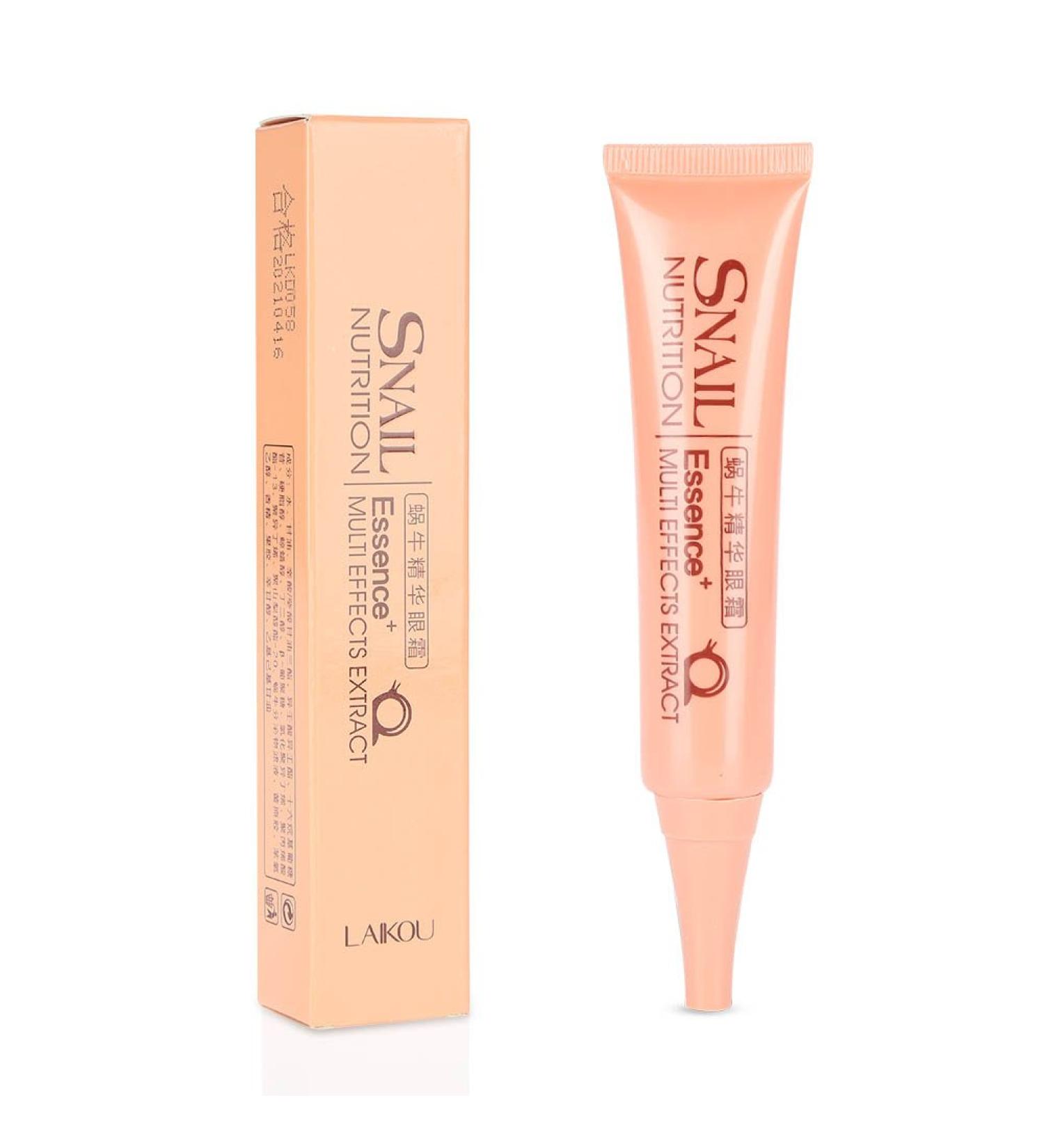 Snail Extract Eye Cream for Wrinkles, Bags, Dark Circles & Crow's Feet - 30g - Buy Online on GoSupps.com