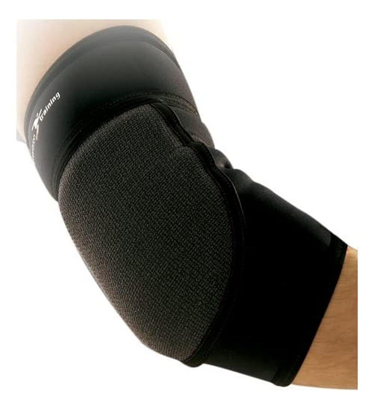 Precision Training Neoprene Padded Elbow Support - Black/Red Medium