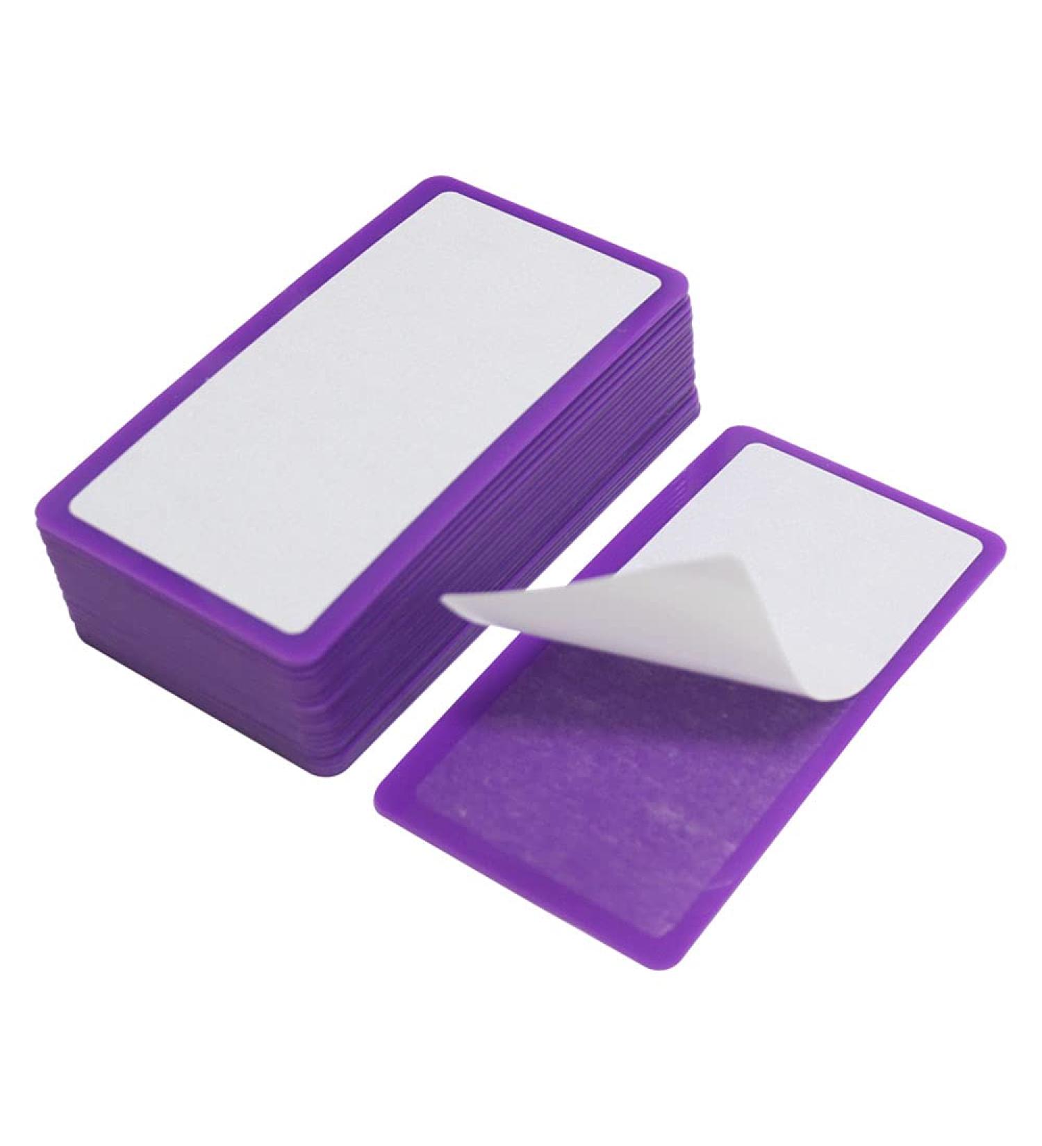 VNC 20Pcs 12X6cm Nail Art Soft Stamping Protective Shell Plastic Holder Stamper - A-Purple - Buy Online on GoSupps.com