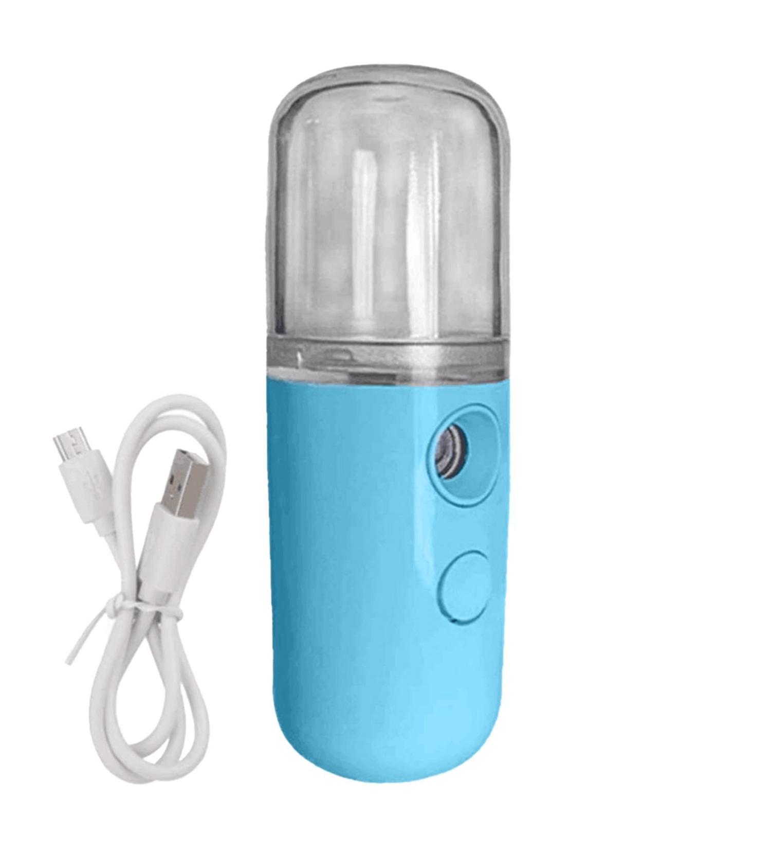 Face Steamer for Home Facial | Pocket Moisturizing Cordless Facial Humidifier | Travel Cordless Face Steamer With 30ml Water Tank for Home Bedroom Blue - Buy Online on GoSupps.com