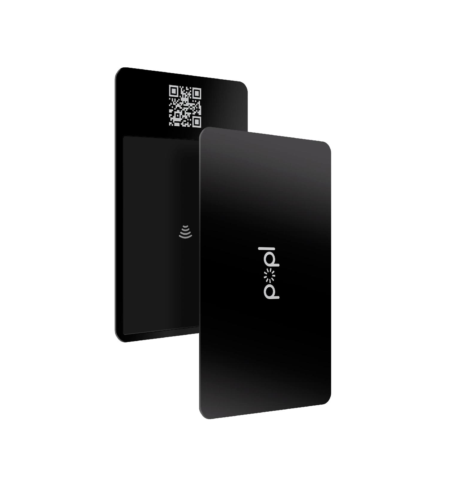Popl Metal Digital Business Card - Smart NFC Networking Card - Tap to Share - Metal Black - Buy Online on GoSupps.com