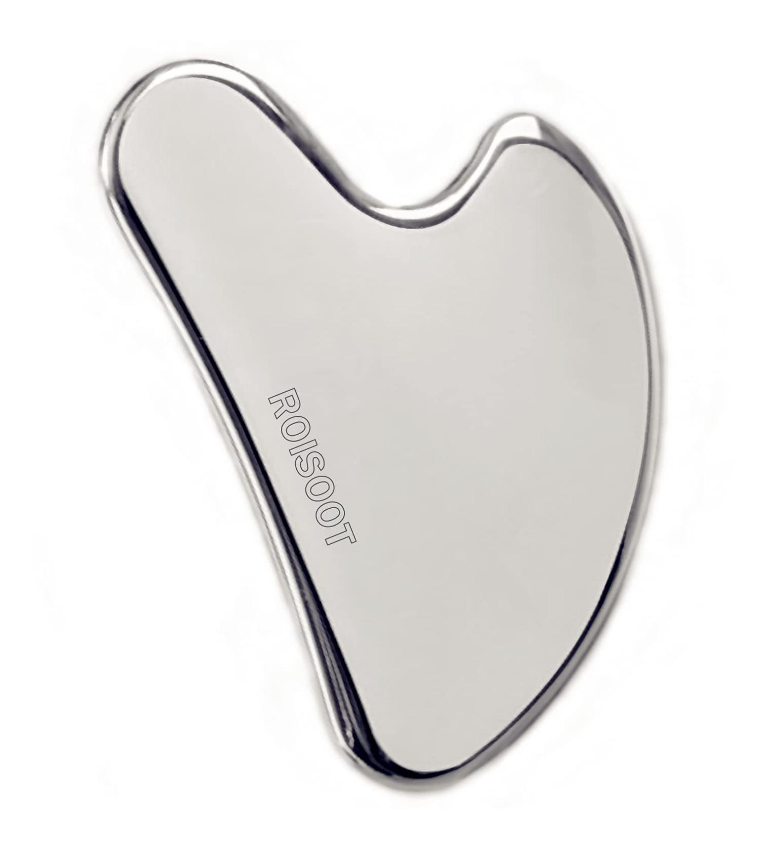 ROISOOT Stainless Steel Gua Sha Tool for Face Massage - Facial Skin Care Scraper (Metallic Luster) - Buy Online on GoSupps.com