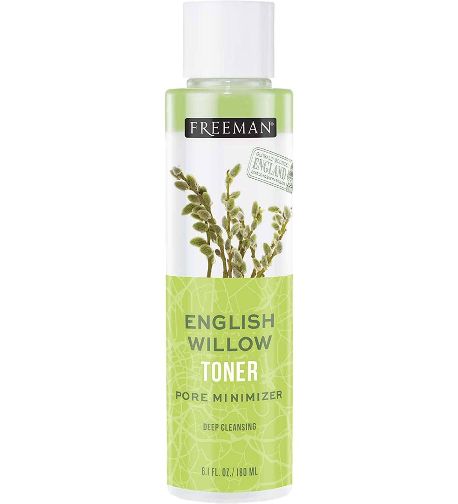 Freeman Beauty English Willow Toner - Pore Minimizer & Deep Cleansing (6.1 fl oz) - Buy Online on GoSupps.com