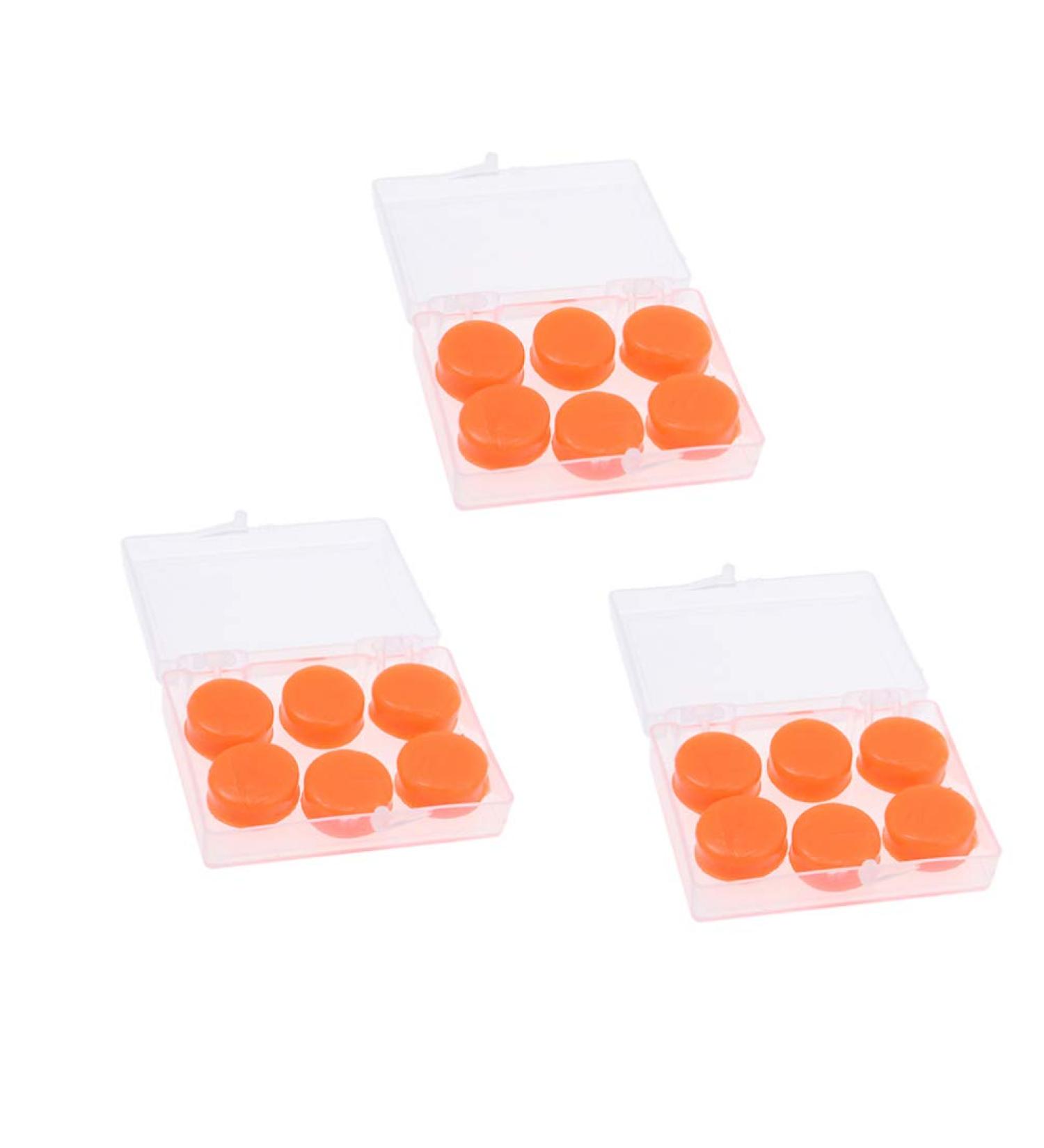 18Pcs Reusable Silicone Earplugs - Ear Safety Sound Plugs for Swimming Noise Reduction Adults & Kids - Buy Online on GoSupps.com