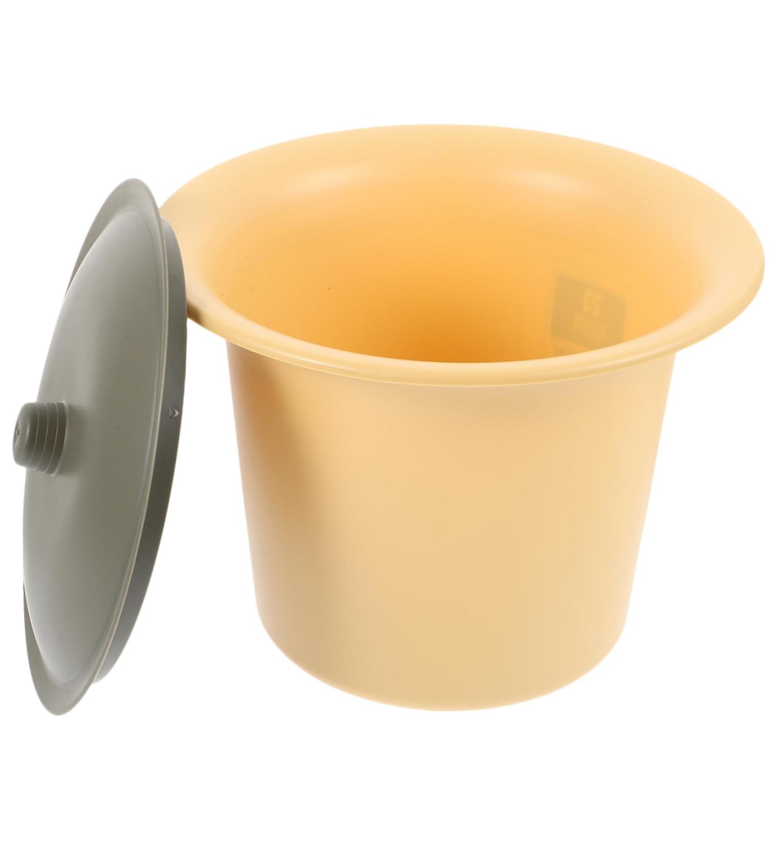 Buy Spittoon Urinal - Convenient Plastic Pee Cup for Men & Women | Night Urine Pot with Lid - Ideal Chamber Pot for Home Use - Buy Online on GoSupps.com