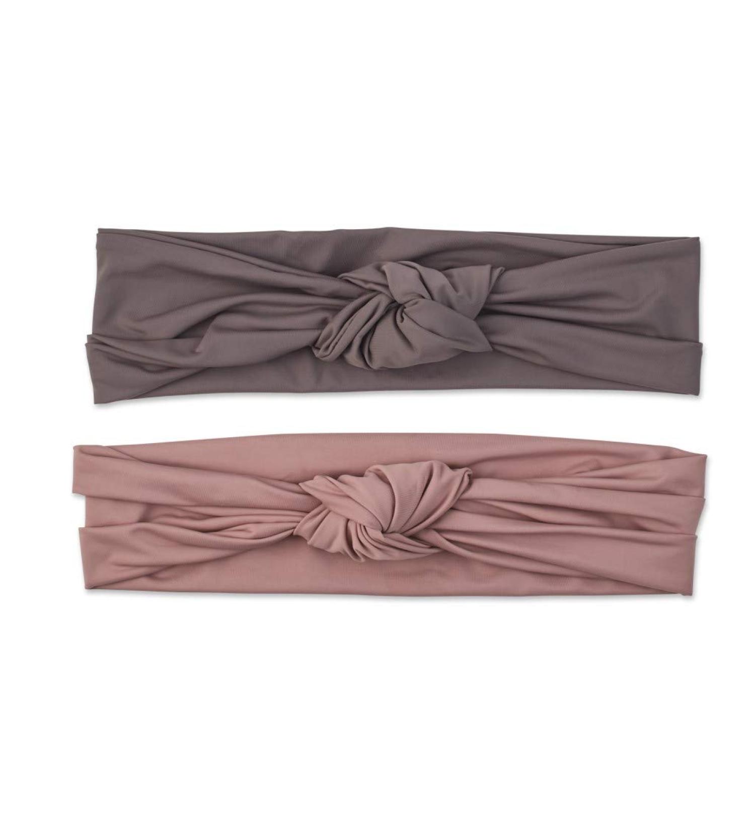 Sc nci Soft Knot Headwraps - Neutral Mauve & Dark Grey, 2 Pack - Buy Online on GoSupps.com