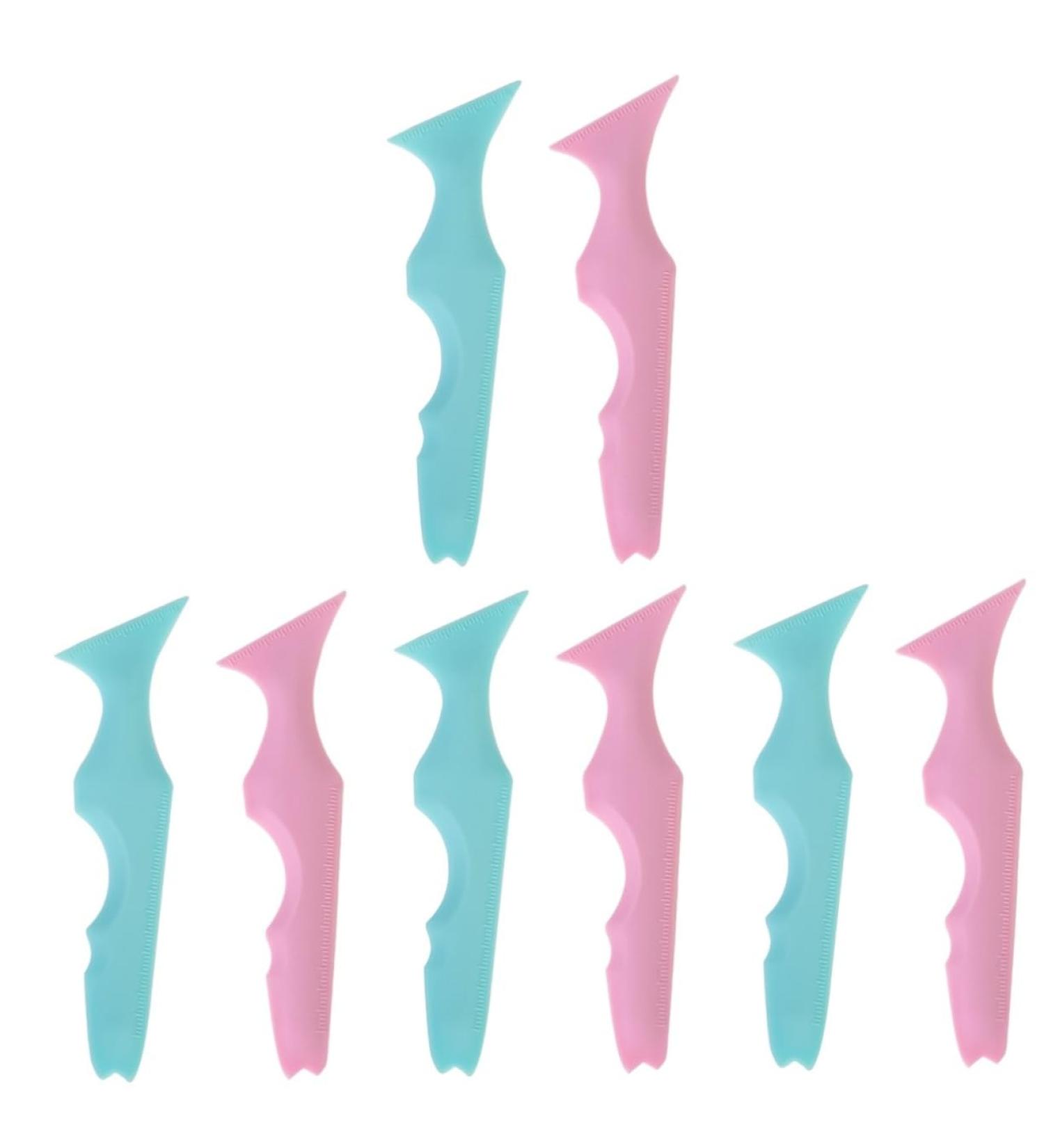 FOMIYES 8 Pcs Silicone Beauty Ruler Eyeliner Pencil Eyeliner Makeup Tool Eyebrow Guide Template Cosmetic - Buy Online on GoSupps.com
