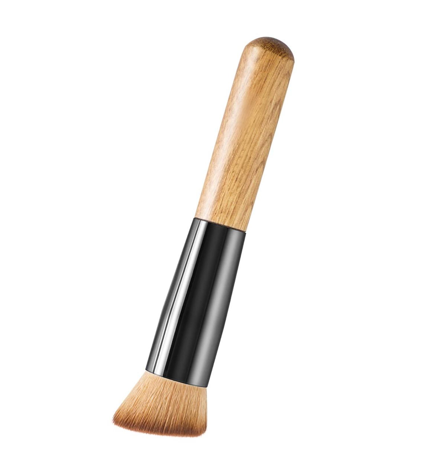 Flat Top Kabuki Foundation Brush - Premium Bamboo Makeup Brush for Flawless Foundation Powder and Blush Application | Best Buffing & Stippling Tool - Buy Online on GoSupps.com