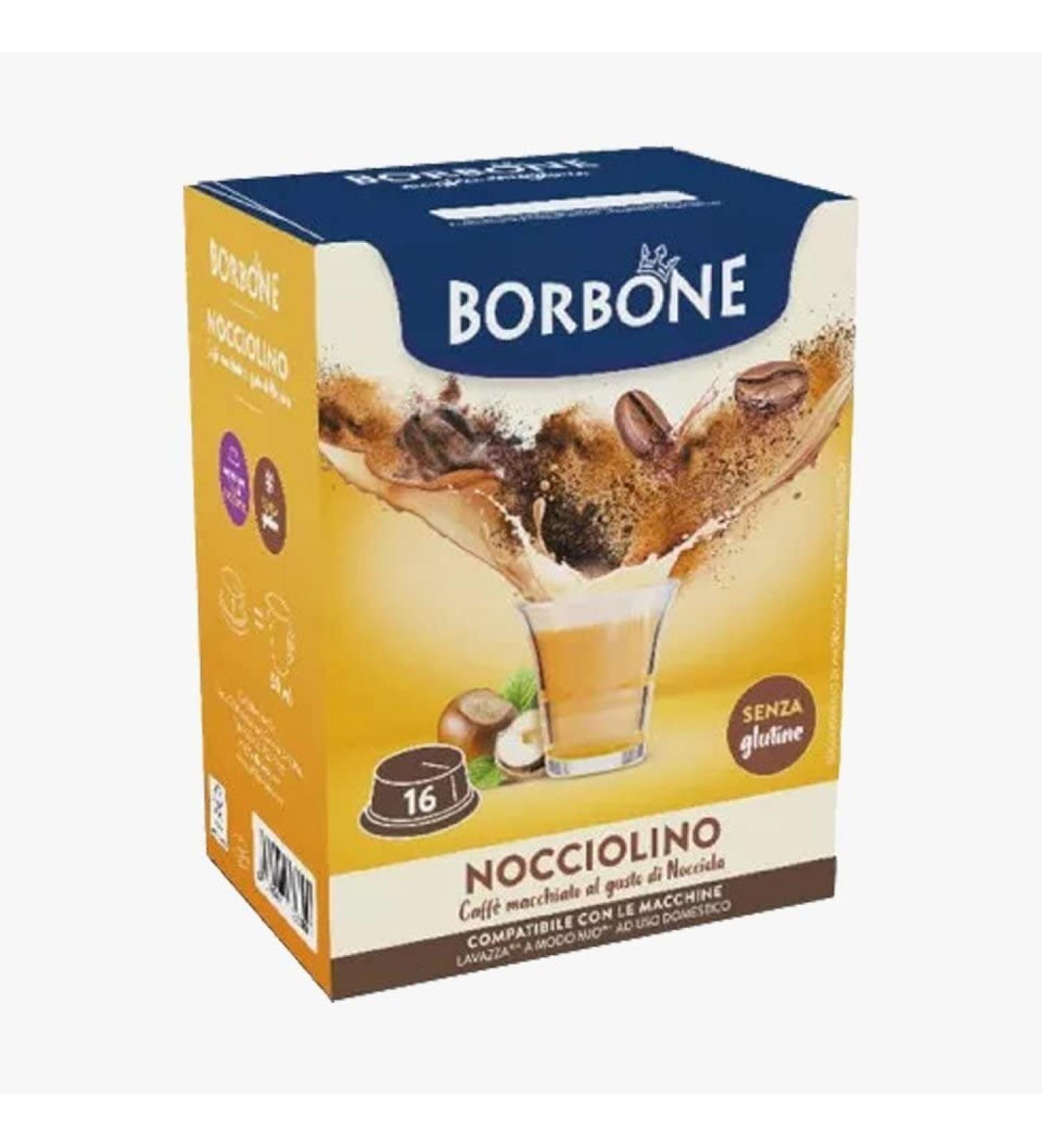 CAFF BORBONE 96 Caffe Borbone Capsules compatible with Lavazza a Modo Mio Nocciolino Instant Drink - L' Emporio del Caff