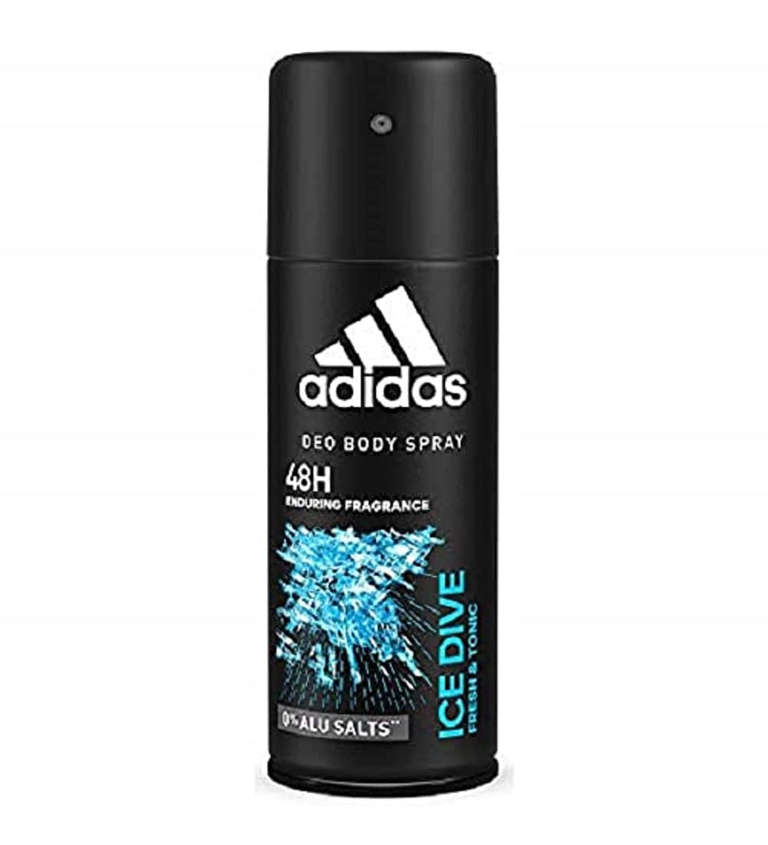 Adidas Ice Dive 24 Hours Fresh Boost Cool Tech Deodorant Body Spray for Men 4 Ounce - Buy Online on GoSupps.com
