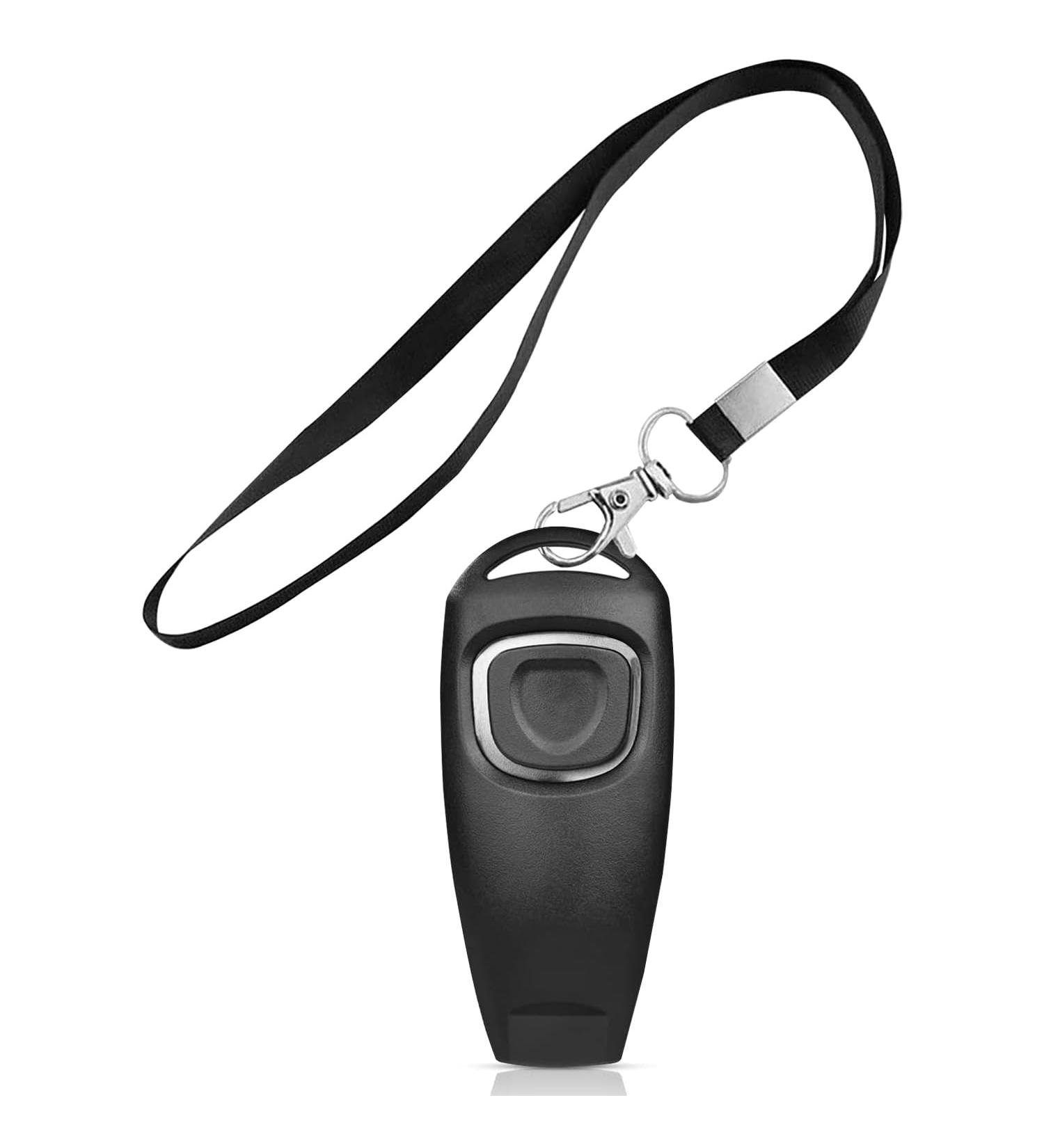 Dog Training Clicker & Whistle Combo - Long Distance & Multifunctional (Black) - Buy Online on GoSupps.com