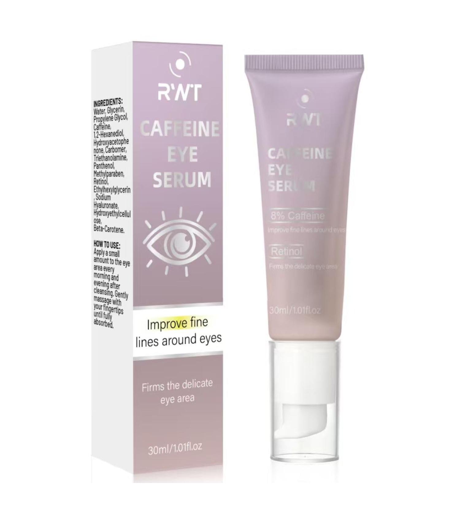 8% Caffeine Eye Cream & Retinol Under Eye Cream for Dark Circles Puffiness and Fine Lines Anti Aging Under Eyes Serum 1.01 FL.OZ