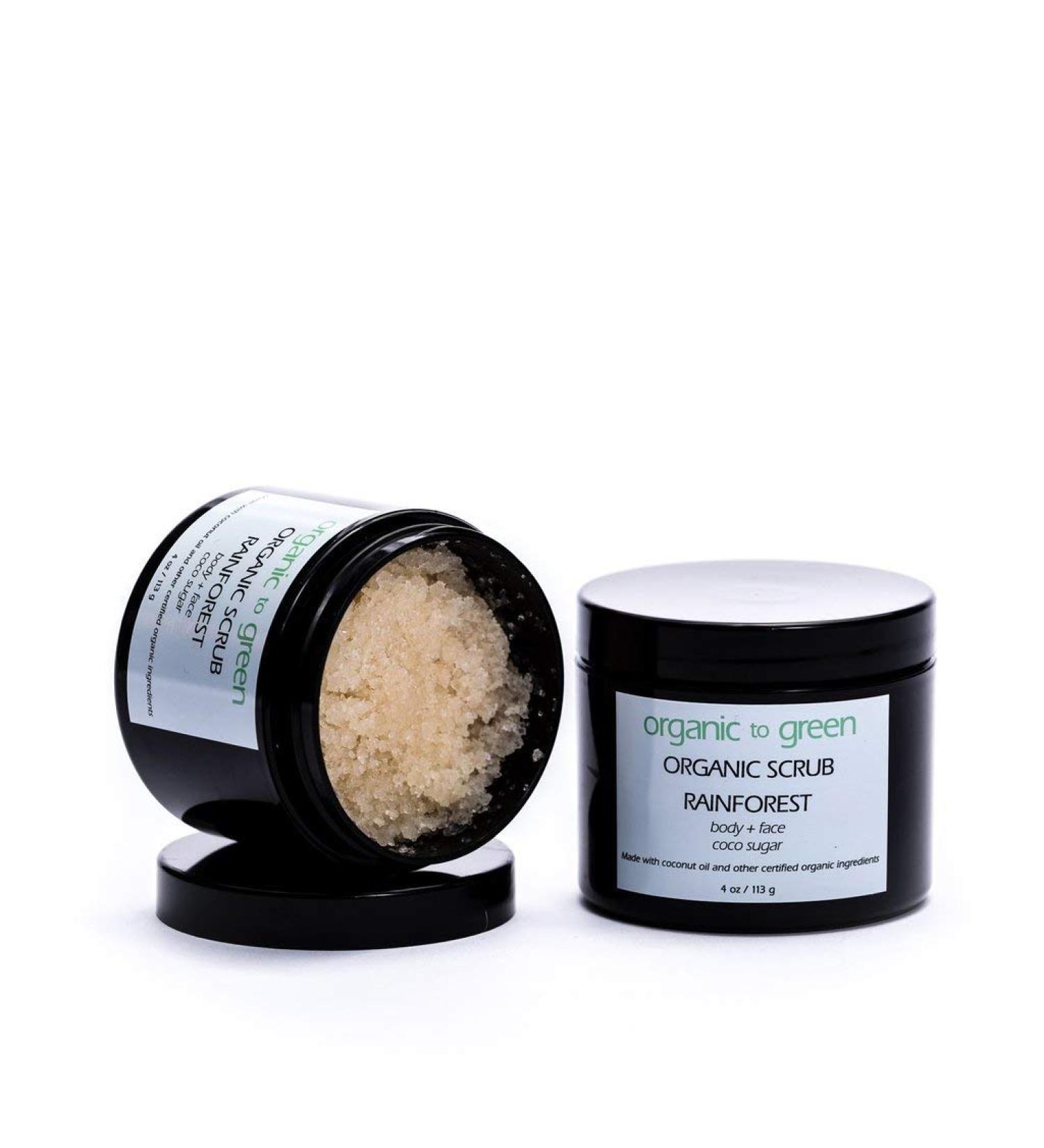 Organic To Green Rainforest Coconut Oil Sugar Scrub