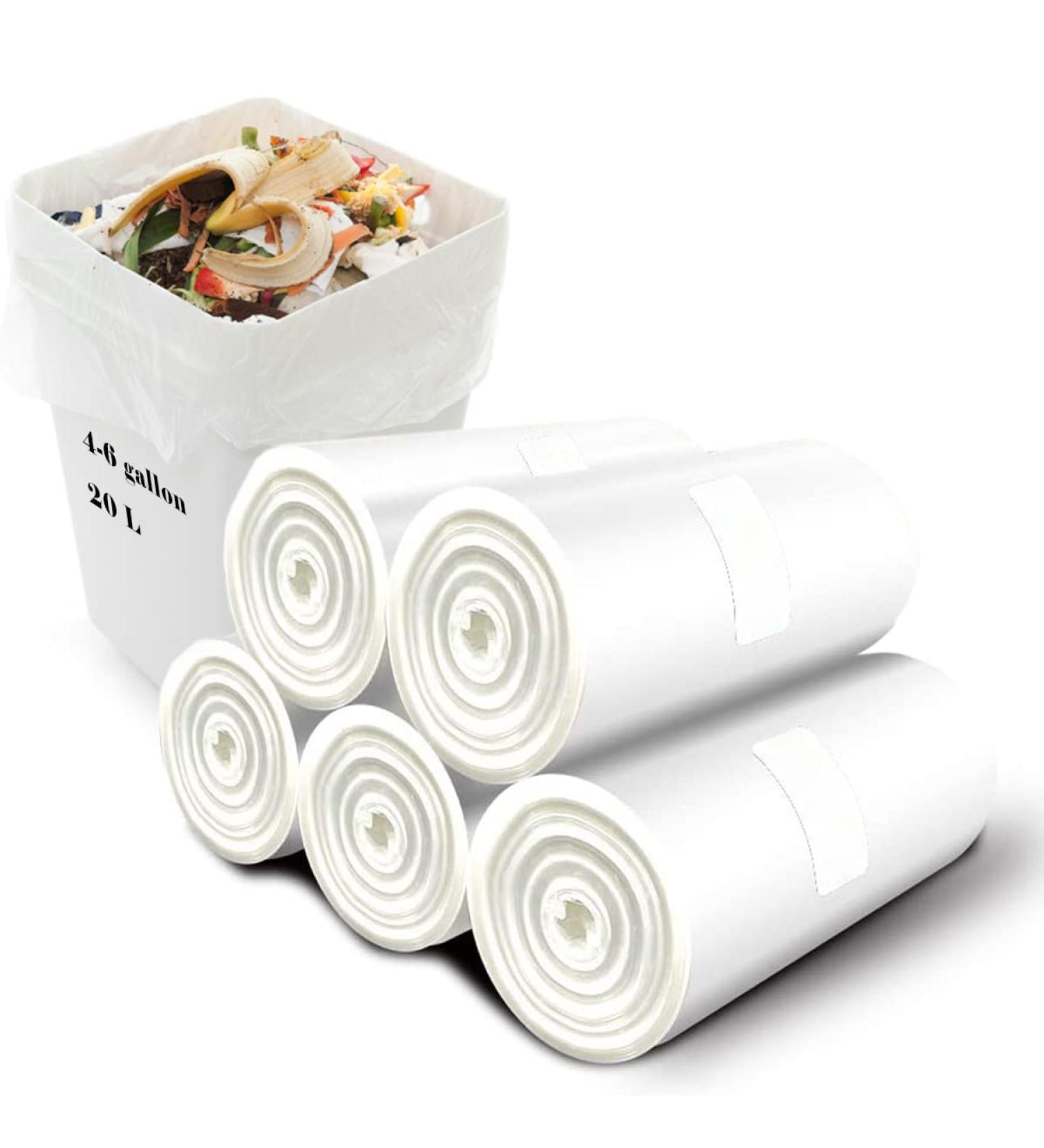 Bioma 100 Pack 20L Biodegradable Garbage Bags - 100% Recycled Compostable Food Waste Bags for Kitchen & Household - Buy Online on GoSupps.com