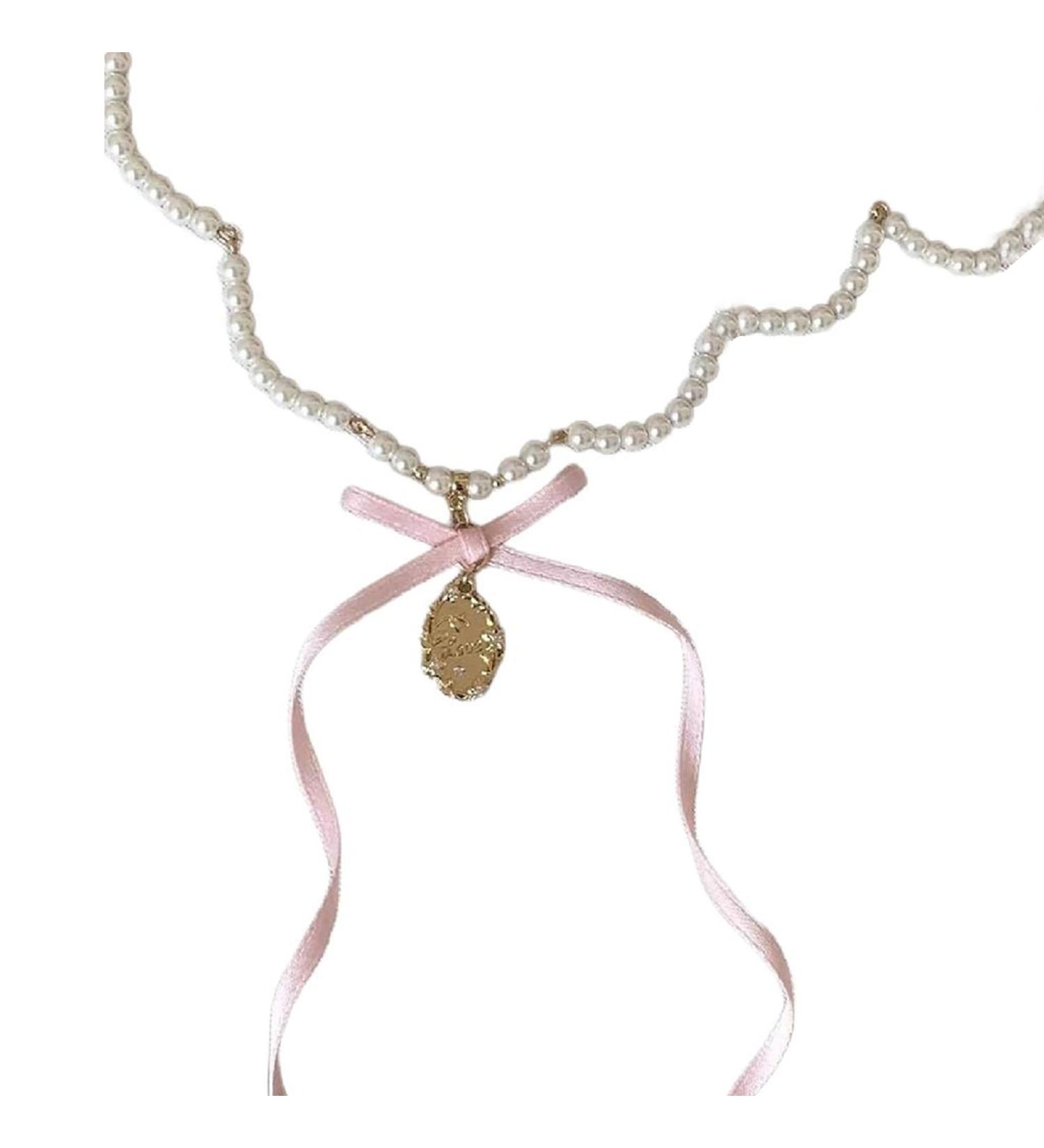 Oralgo's French Style Pearl Necklace & Collarbone Chain - Elegant Loops for Women & Girls | International Shipping - Buy Online on GoSupps.com