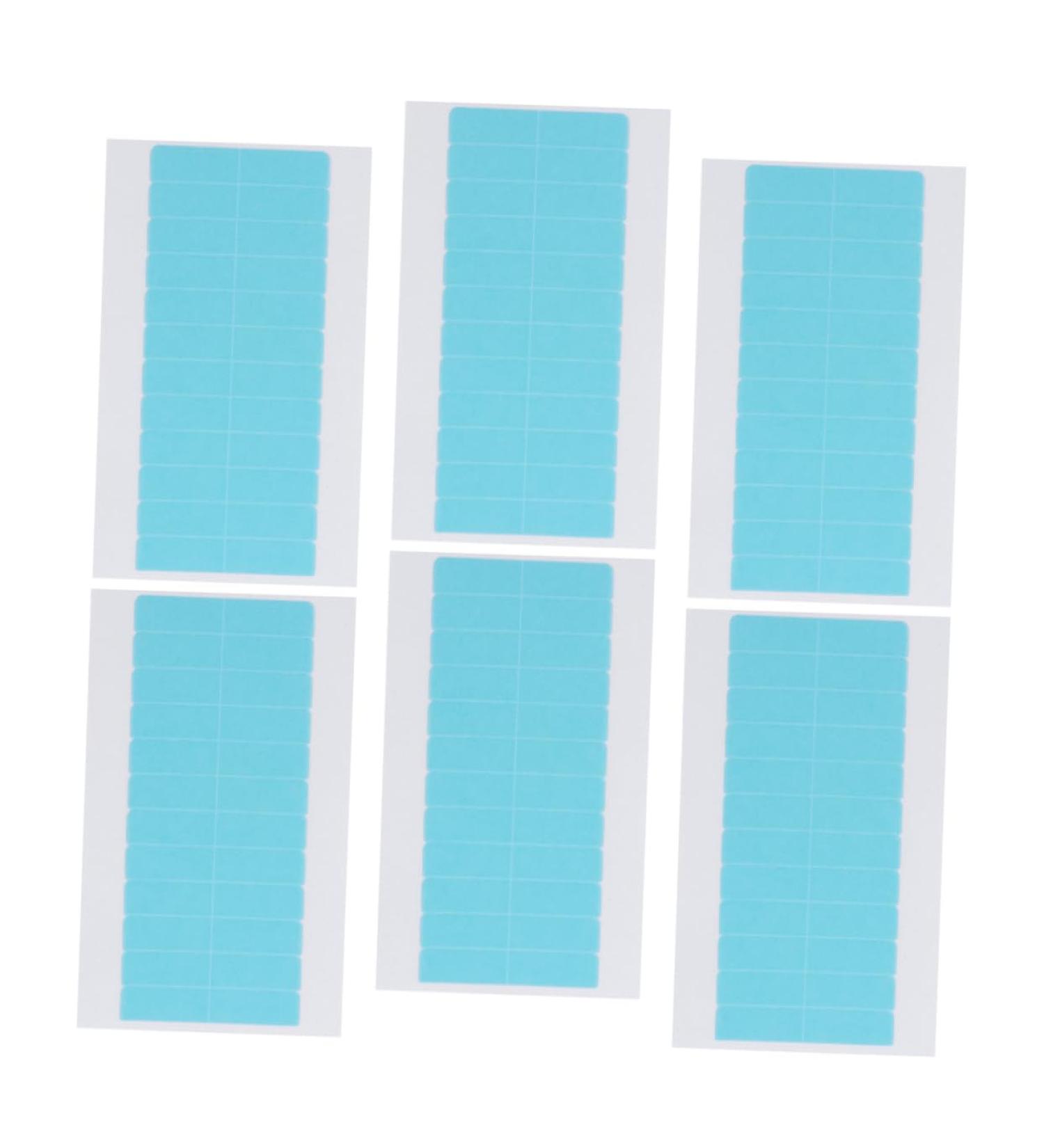 Mikinona 6 Sheets Double Sided Adhesive Hair Extension Adhesive Strips for Hair Extension Double Sided Wig Tape Hair Extension Holder Hair Extension Extension Tape 2.5x1.5cm Assorted Color - Buy Online on GoSupps.com