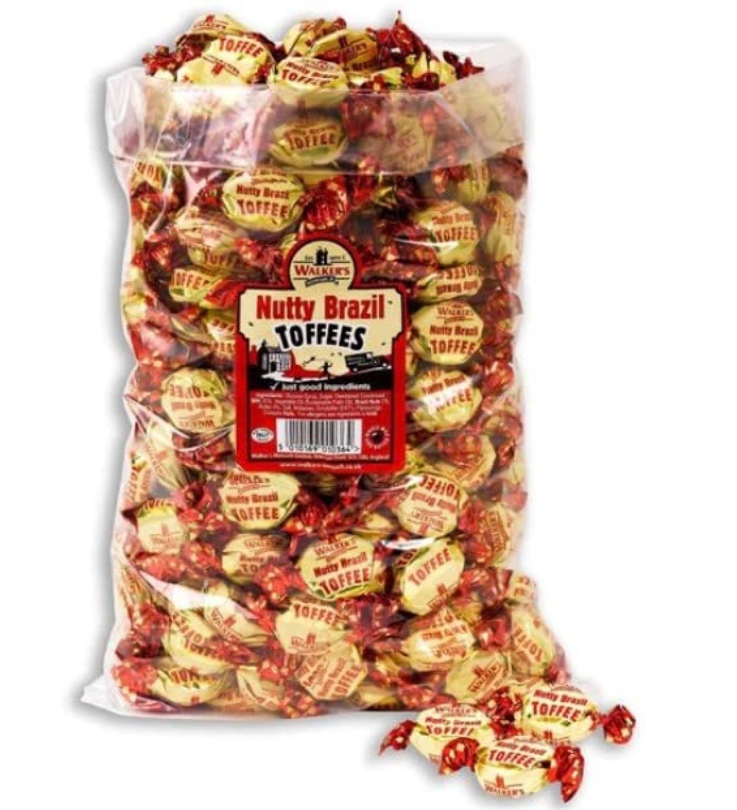 Walkers Nonsuch Nutty Brazil Toffees 250g Delicious Tasty And Twisty Treat Gift Hamper For Birthday Christmas Sold By Kidzbuzz - Buy Online on GoSupps.com