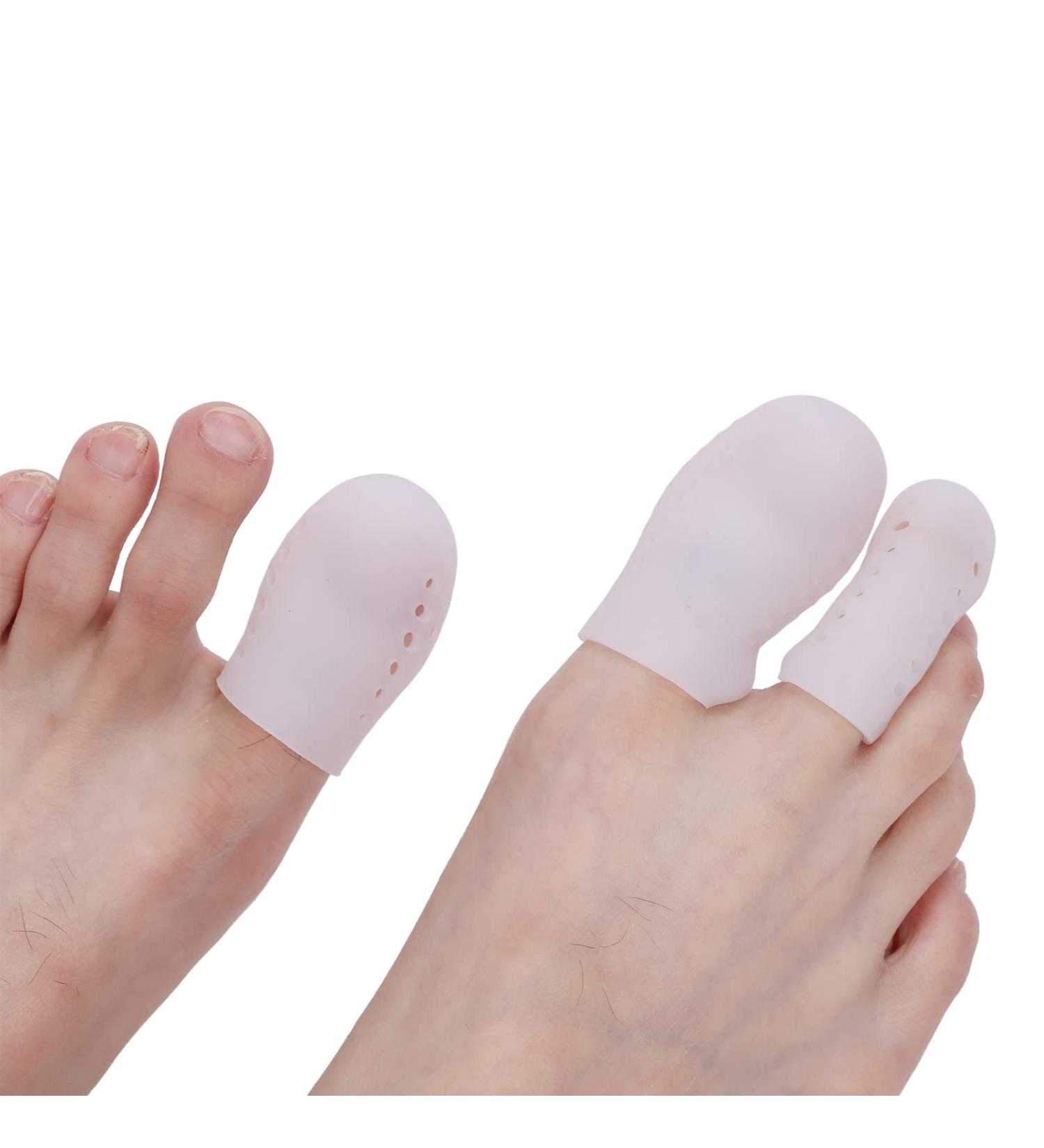Silicone Toe Protectors - 8 Pairs Toe Sleeves for Corns, Blisters, and Ingrown Toenails - Buy Online on GoSupps.com