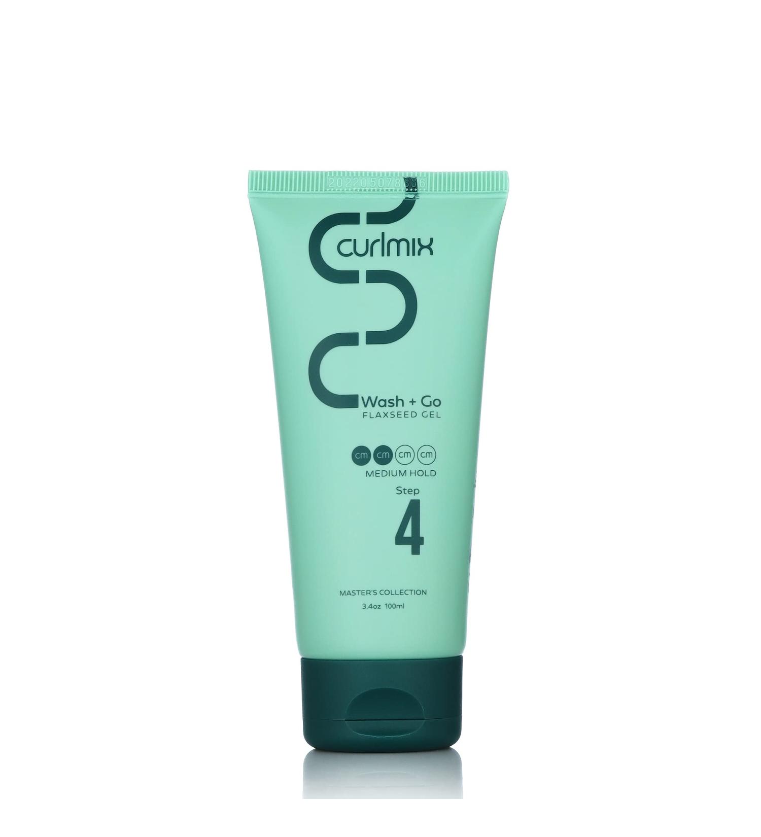 CurlMix Medium Hold Flaxseed Gel - Travel Size 3.4 oz - Define & Elongate Curls, No Dryness or Flaking - Buy Online on GoSupps.com
