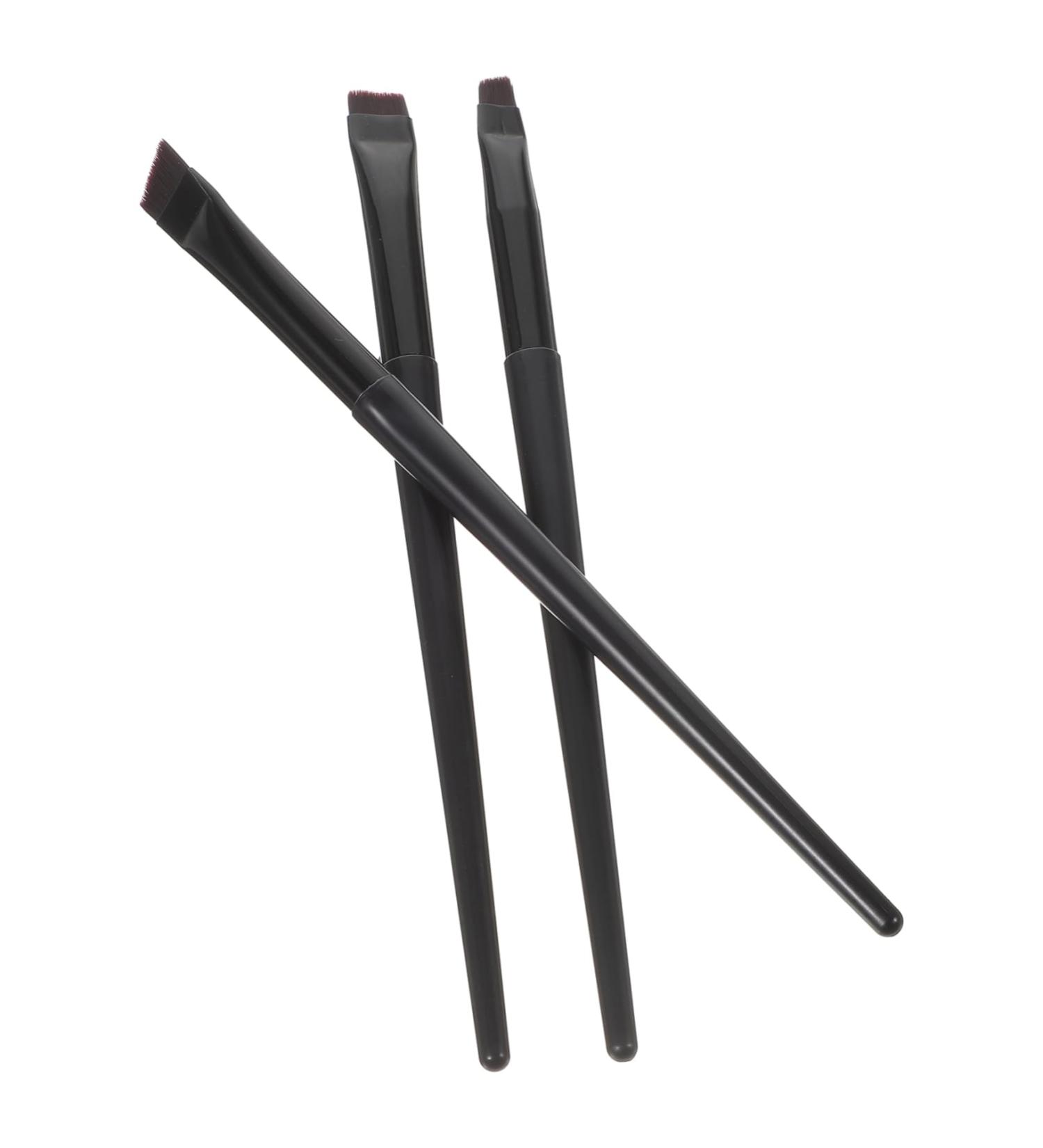 FOMIYES 3pcs Eyeliner Brush Eyebrow Brush Cosmetic Eye Brush Realistic Eyebrow Brush Flat Brush Makeup - Buy Online on GoSupps.com