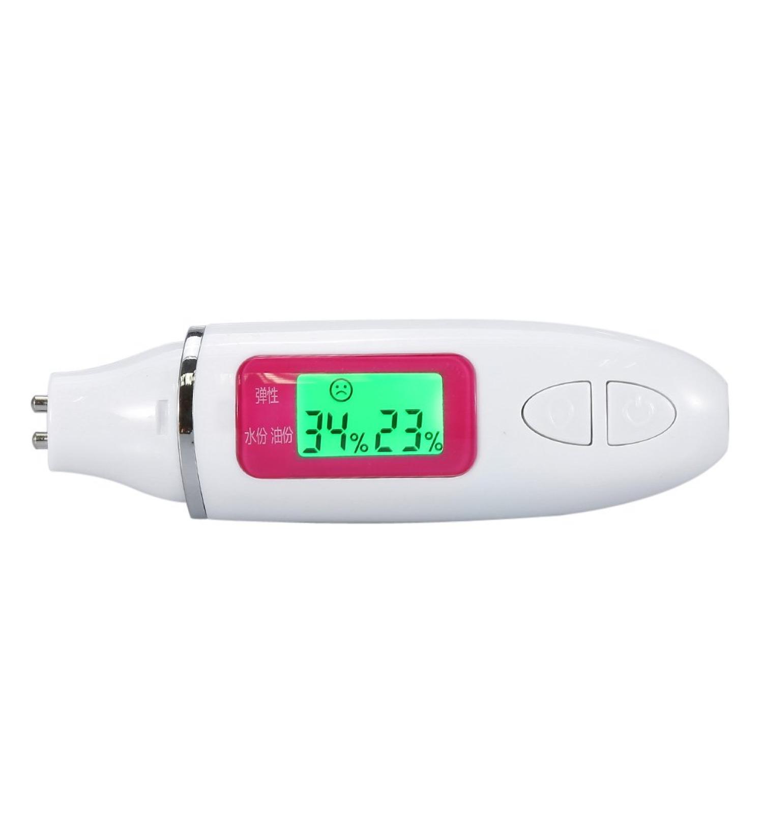Digital Skin Analyzer - Precision Facial Tester with LCD Display | Face Moisture & Oil Analyzer in White - International Shipping Available - Buy Online on GoSupps.com