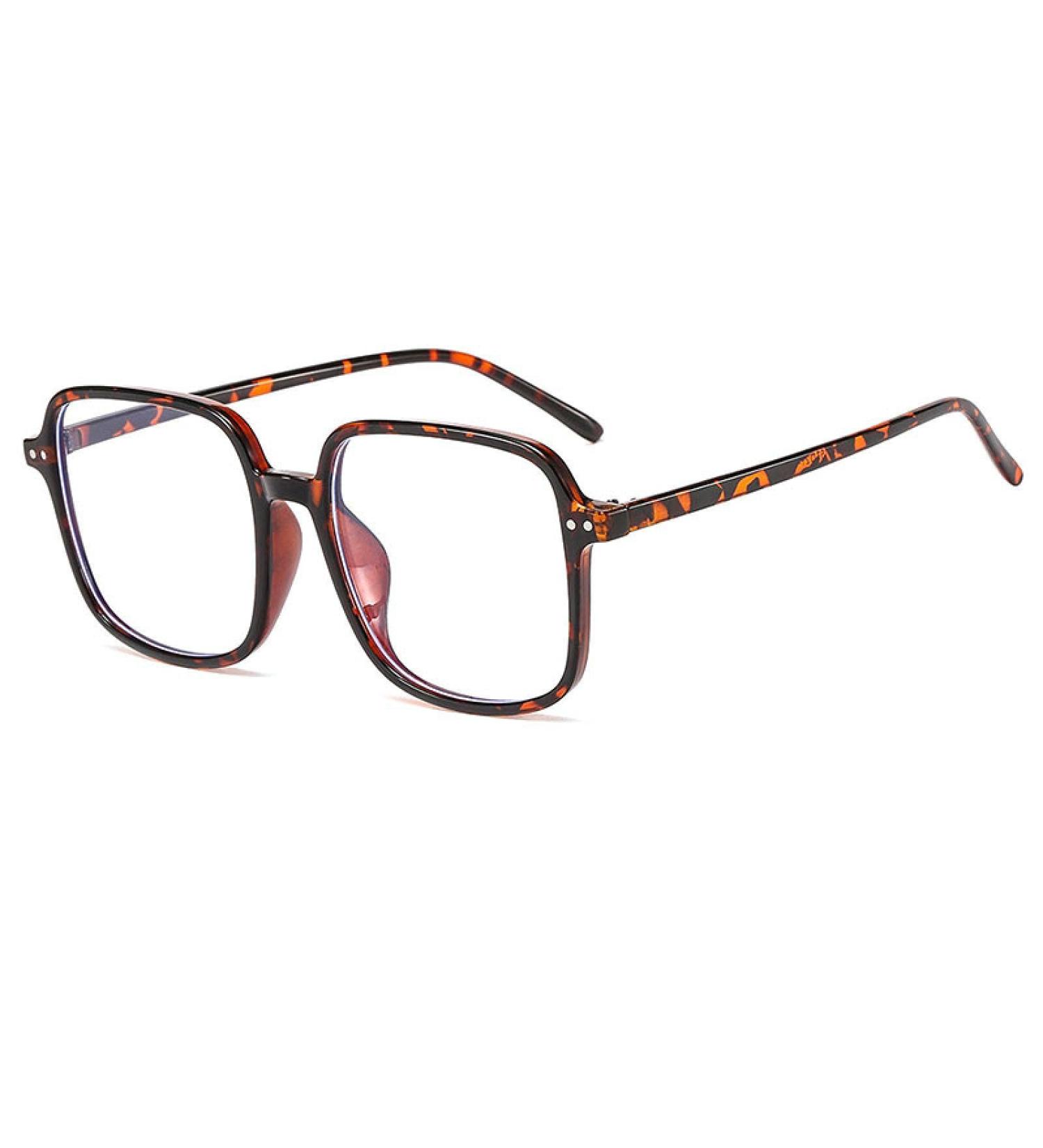KDOQ PC Frame Oversize Anti Blue Light Glasses for Women & Men | Clear Lens Unisex Eyeglasses - Shop Internationally! - Buy Online on GoSupps.com