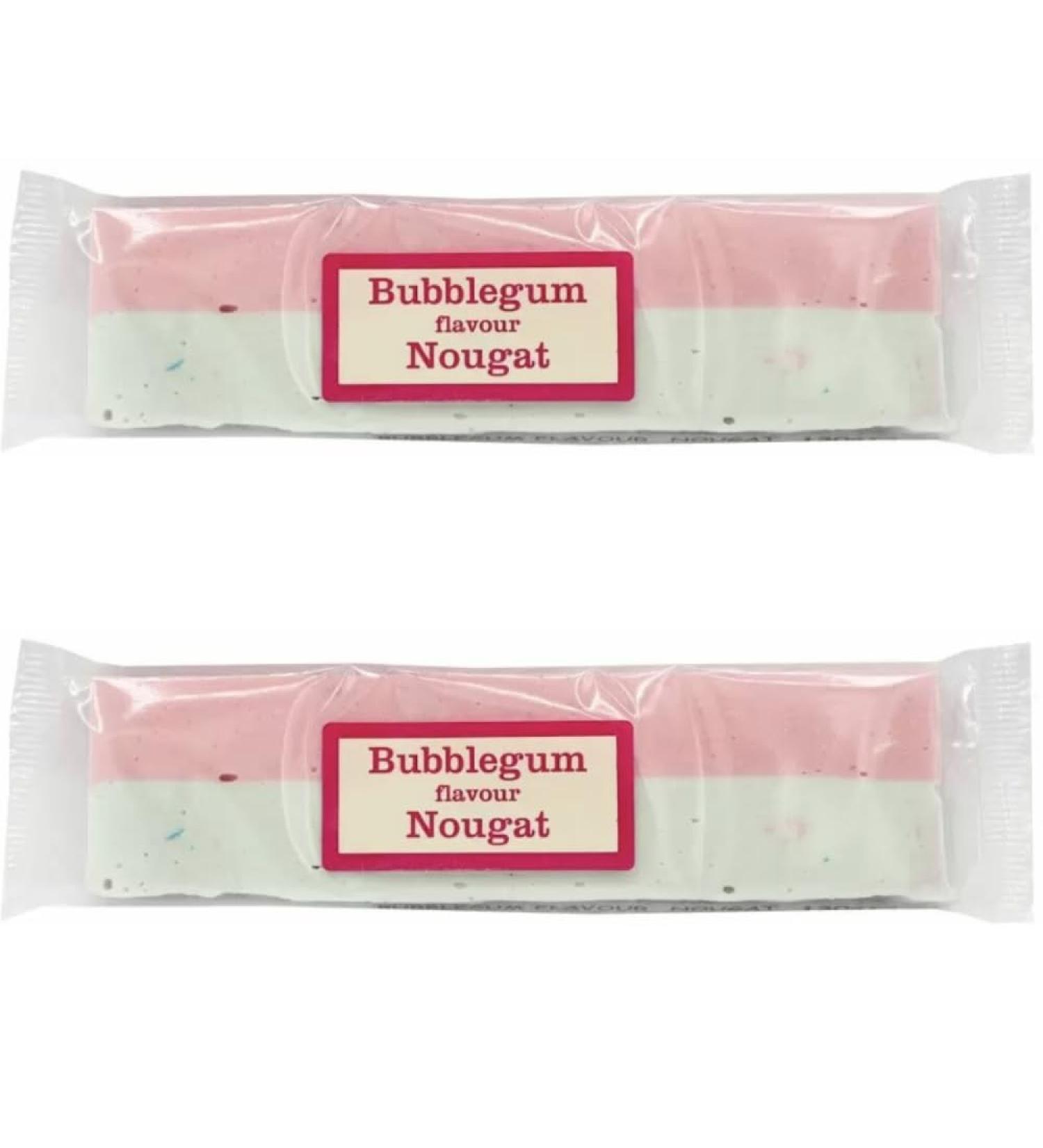 Bubblegum Flavour Nougat 2-Pack - Irresistible Chewy Delight (130g Each)