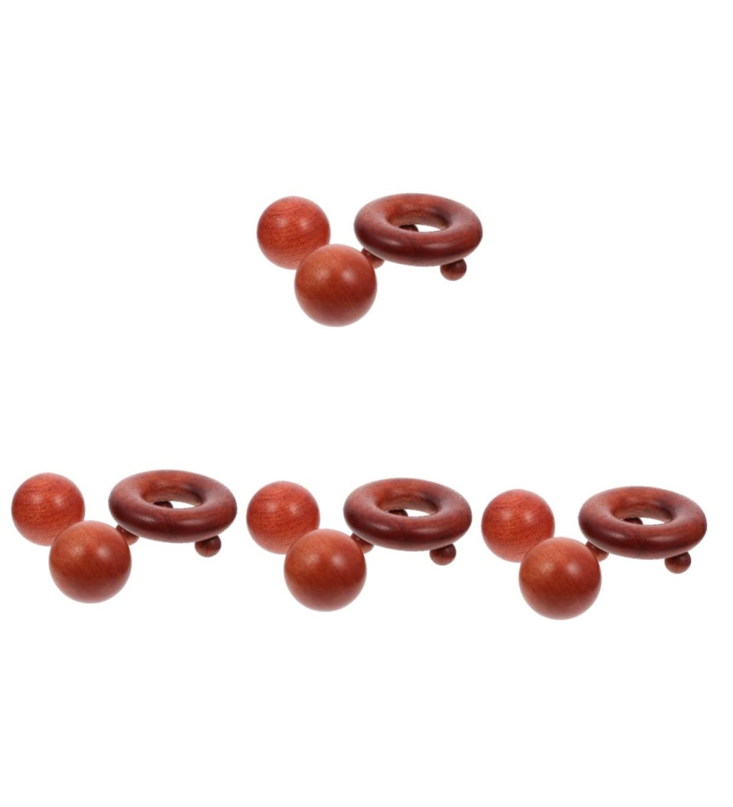 FOMIYES 8-Piece Wood Face Massage Roller Set | Portable Massage Tool for Fitness & Relaxation - Buy Online on GoSupps.com