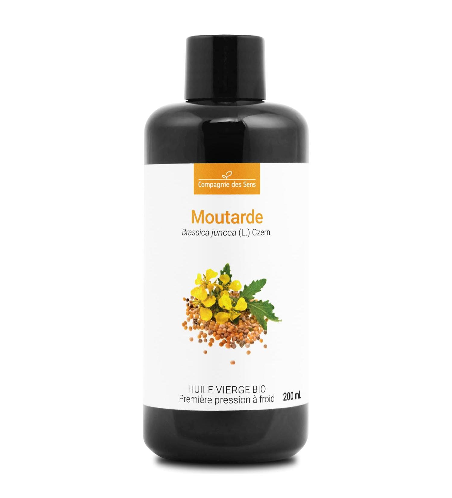 Huile de Moutarde BIO - Fra cheur Garantie OxyCert - Vierge & de 1 Pression Froid 200mL