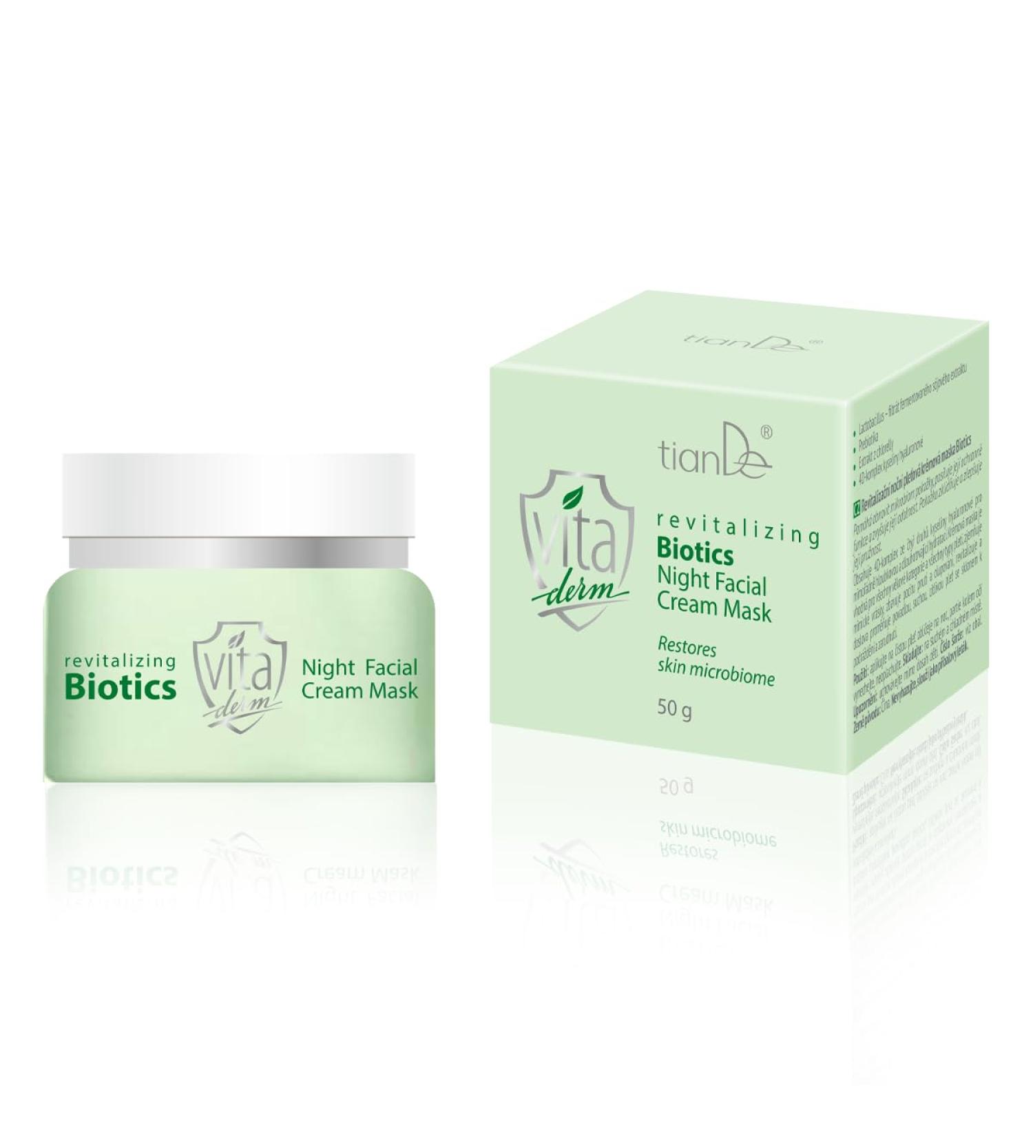 Biotics tianDe Revitalizing night mask 50 g revitalizing face mask for irritated skin - Buy Online on GoSupps.com