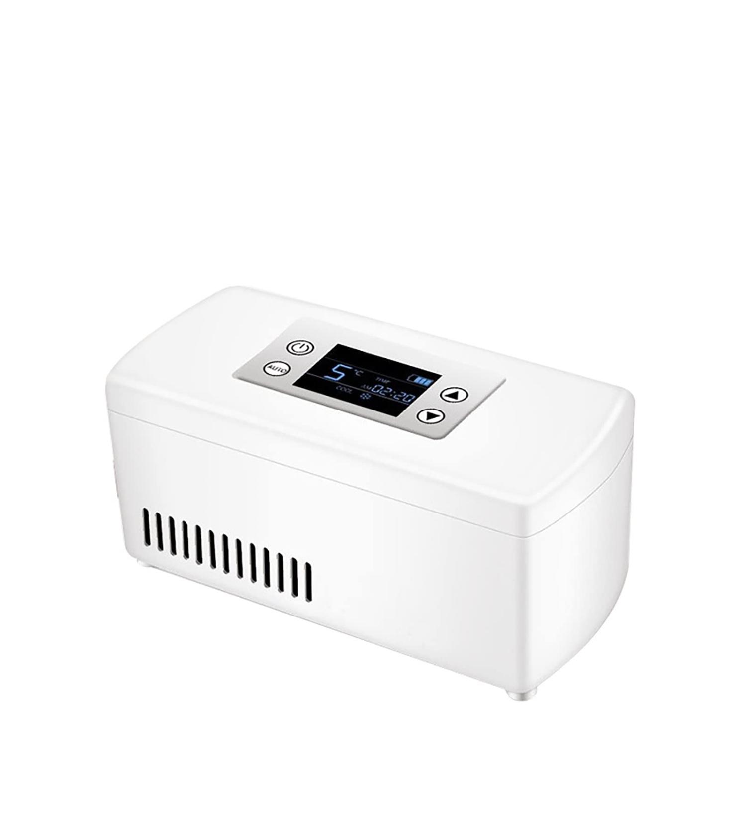 Mini Insulin Cooler for Car with Alarm Multiple Modes of Power Supply Portable Insulin Refrigerator for Travel Car Eye Drops Storage Insulin Cooler ( Color : White  Size : Button/power bank ) Button/power bank White - Buy Online on GoSupps.com