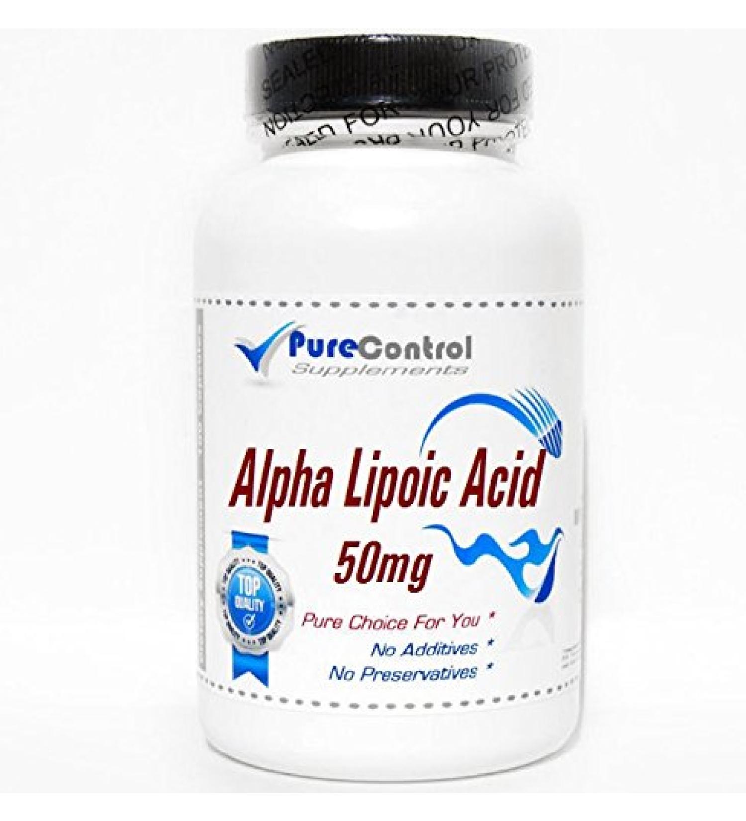 Alpha Lipoic Acid 50mg // 180 Capsules // Pure // by PureControl Supplements