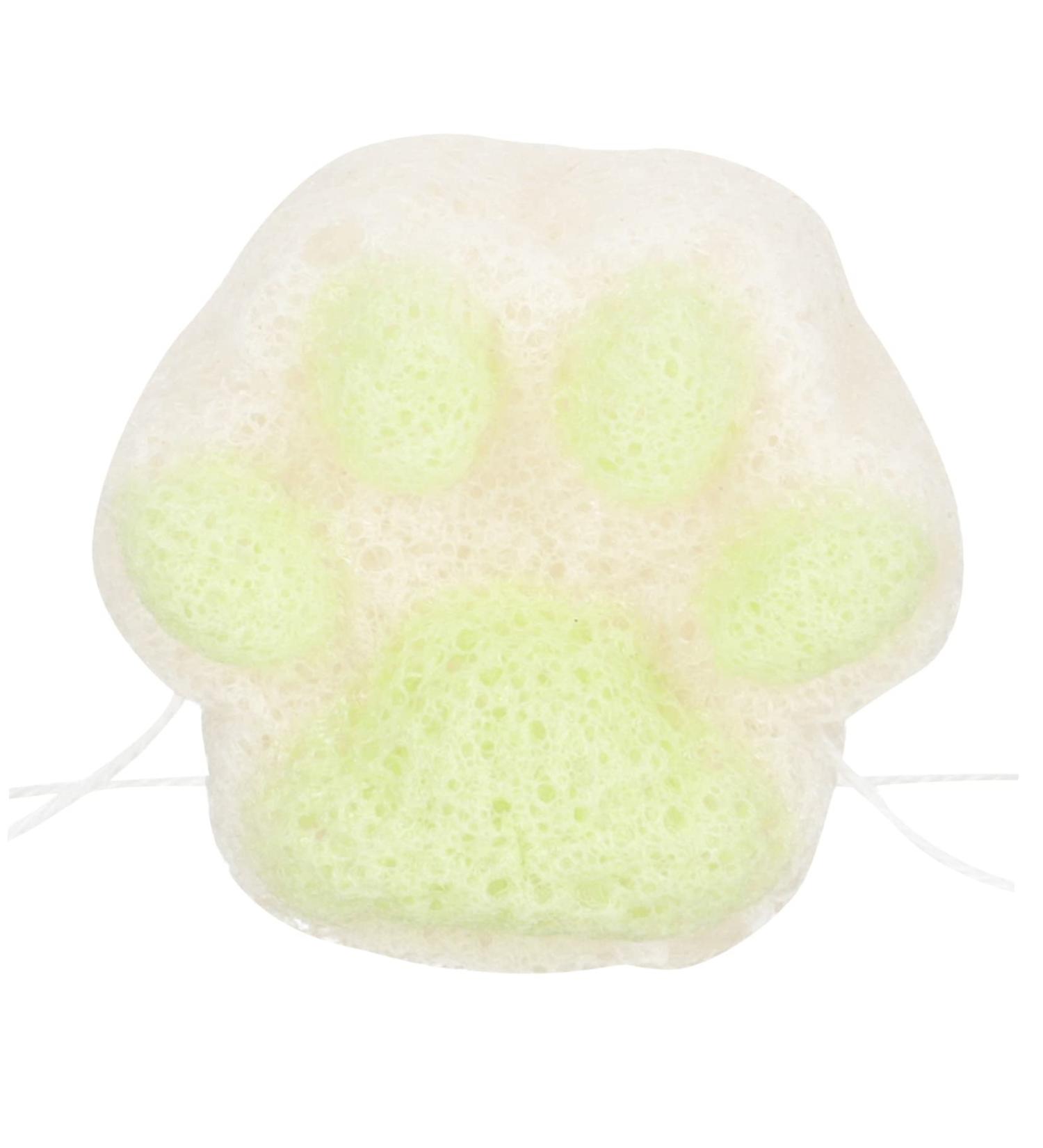 WOFASHPURET Baby Facial Foam Sponge Bath cat paw Bath Sponge exfoliating Body Scrubber Baby Powder Talc- Bath sponges for Shower Baby Sponge for Bathing Child Frosted Body wash - Buy Online on GoSupps.com
