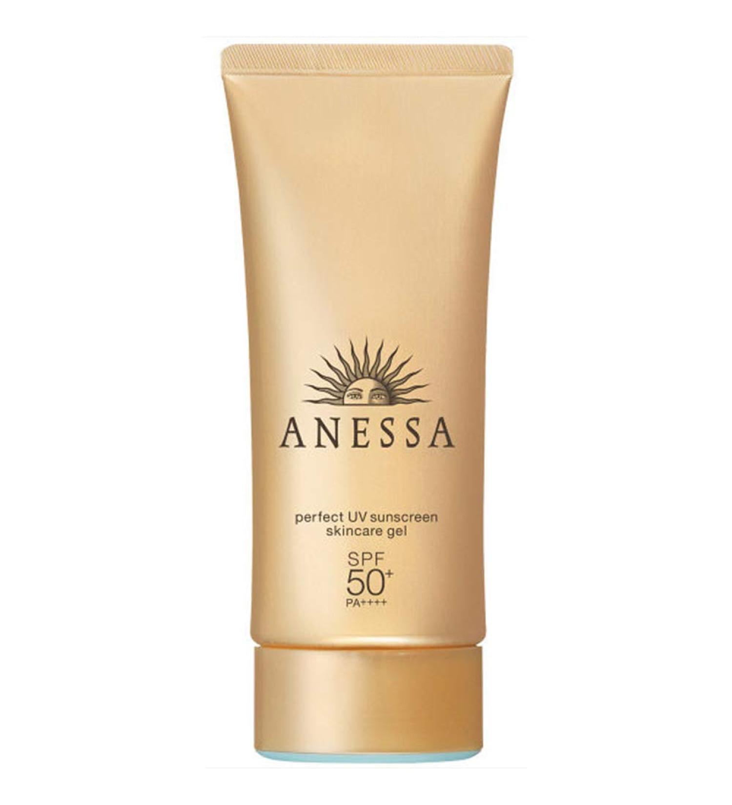 Shiseido Anessa Perfect UV Skin Care Gel SPF50+/PA++++ 90g - 2018 Ver (Green Tea Set)