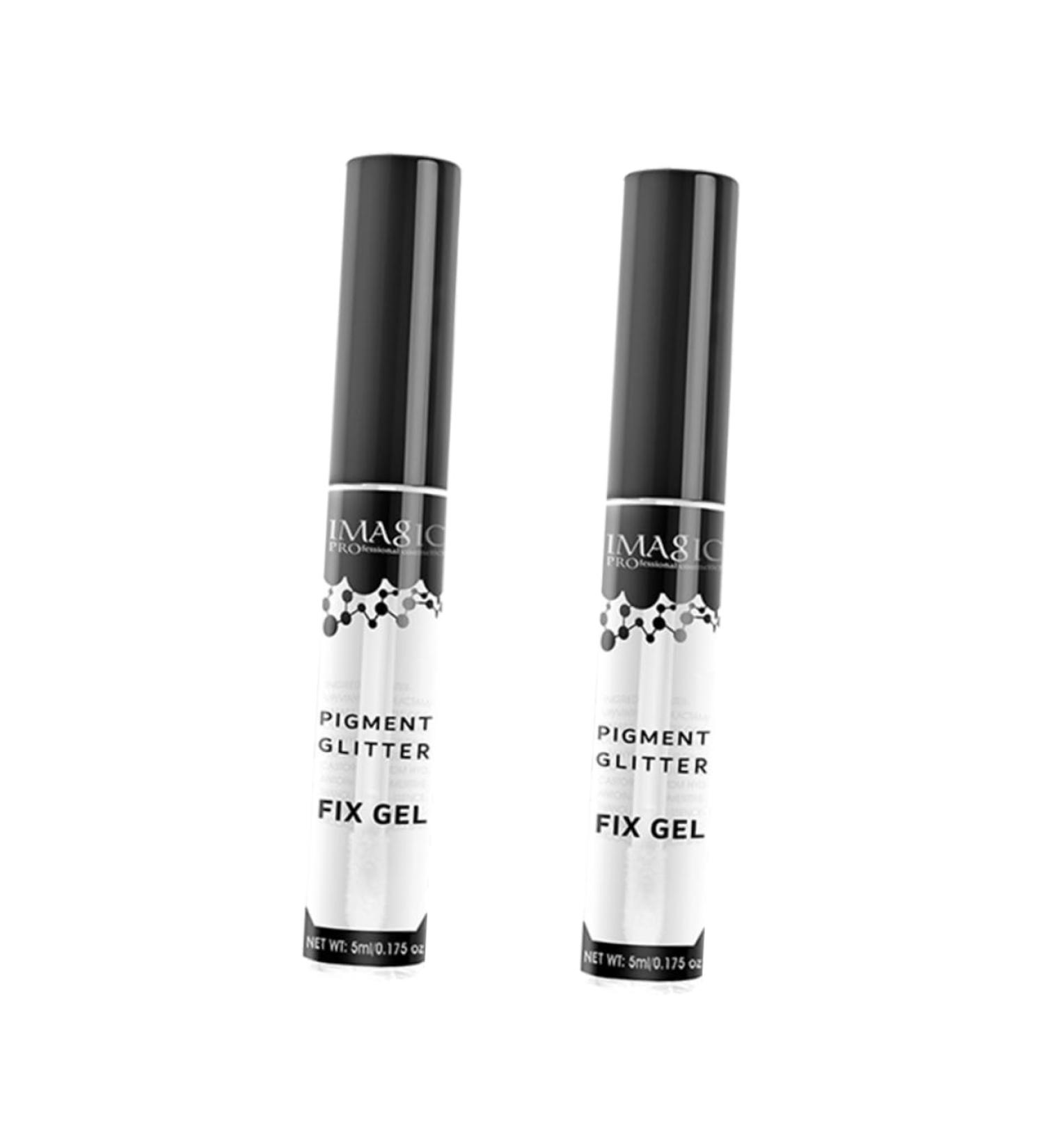 Mikinona Glitter Lip Glue 2pcs Backing Eyeshadow for Supplies Glitter Cosmetics Base Eye Glue Women Shadow Powder Makeup Fix - Buy Online on GoSupps.com
