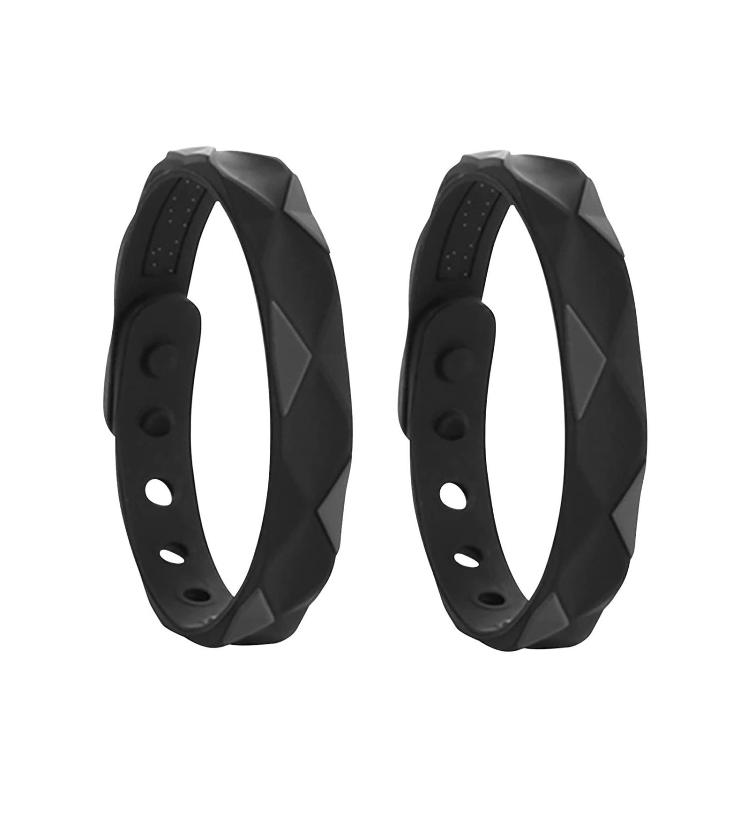 Redup Far Infrared Negative Ions Wristband | Anti-Static Sports Bracelets | Adjustable Silicone Magnetic Arm Bands - 2PCs - Buy Online on GoSupps.com